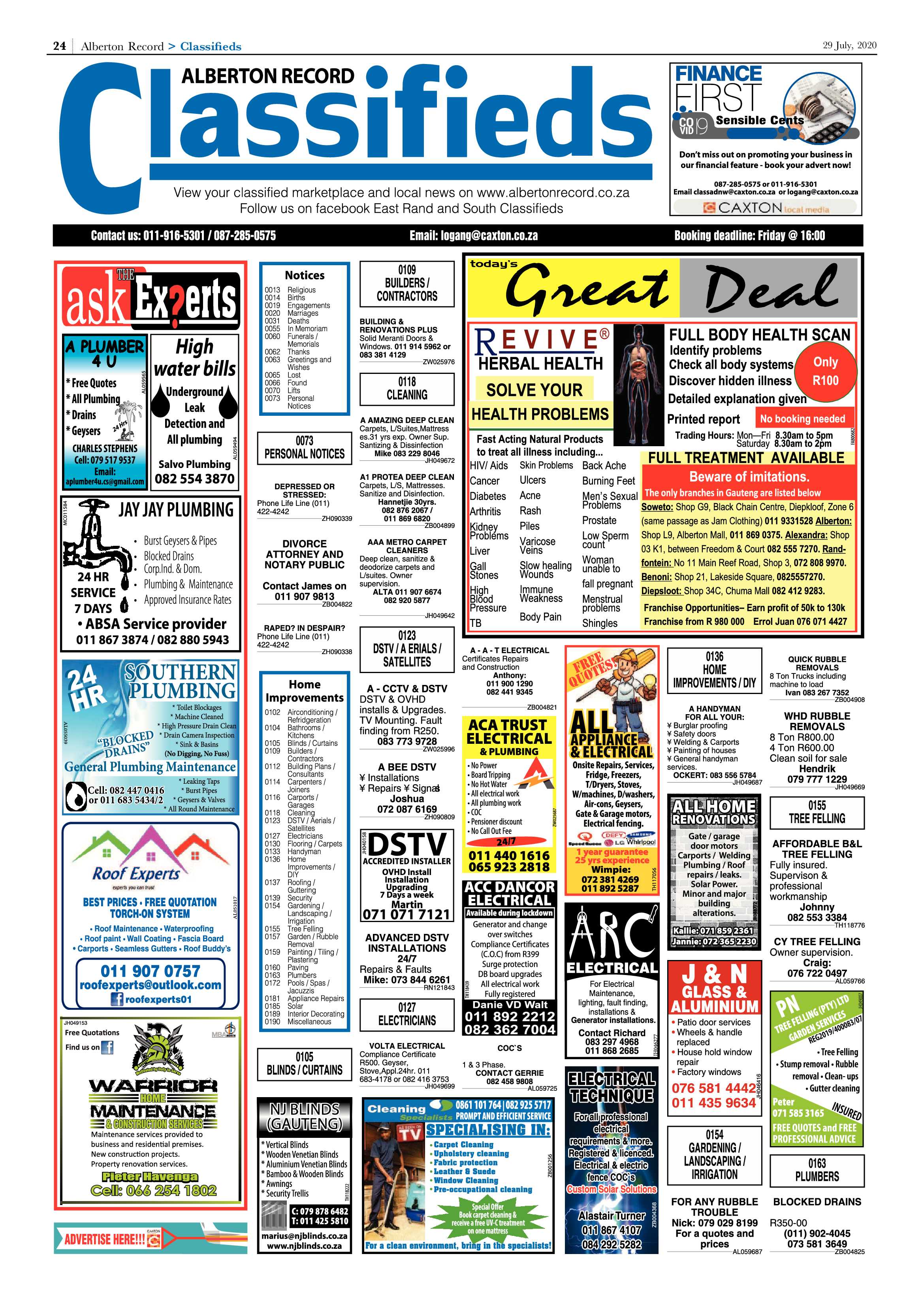 Alberton Record 29 July 2020 page 24