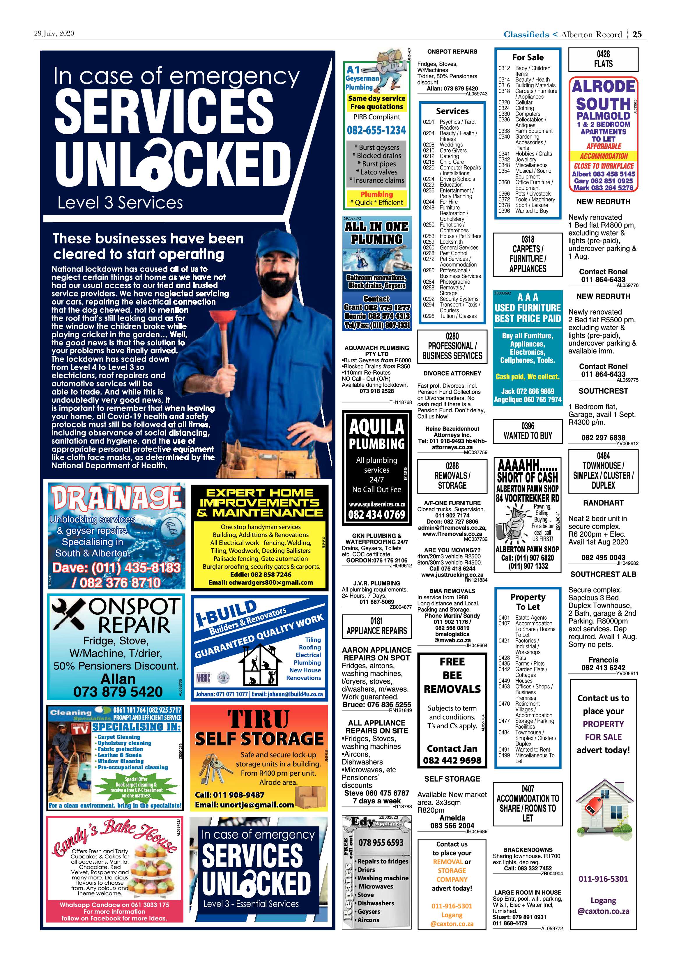 Alberton Record 29 July 2020 page 25