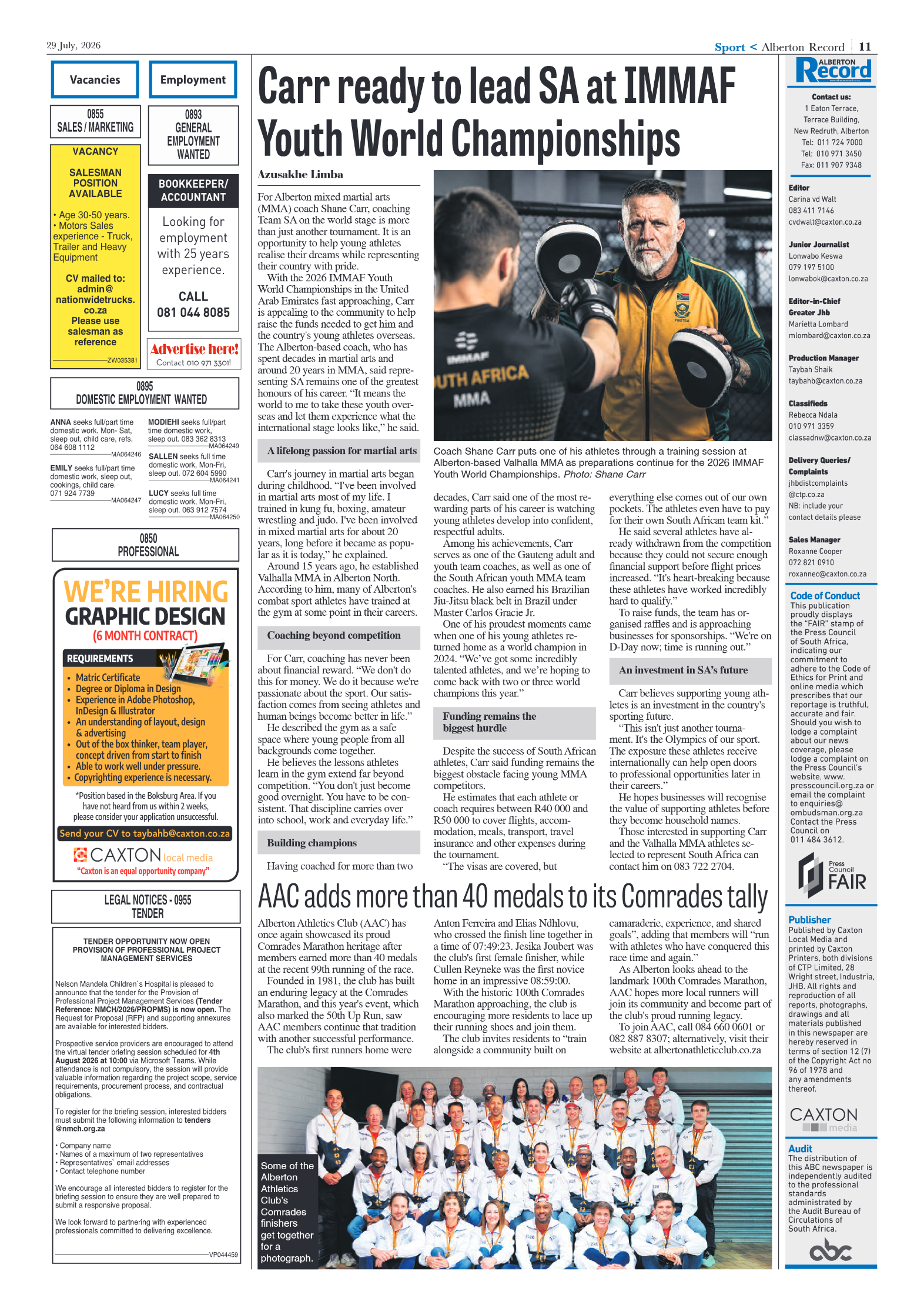 Alberton Record 29 July 2026 page 23