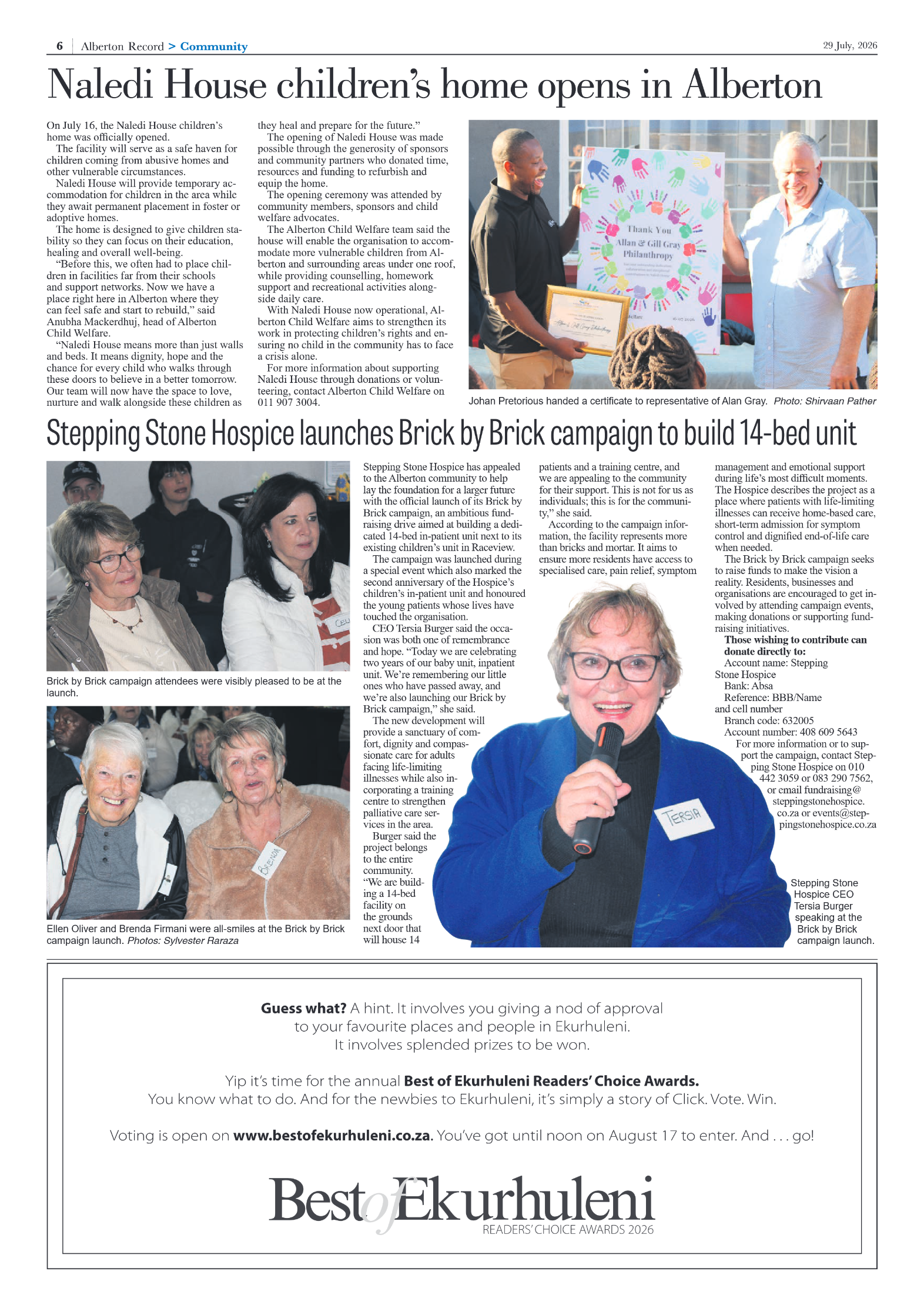 Alberton Record 29 July 2026 page 6