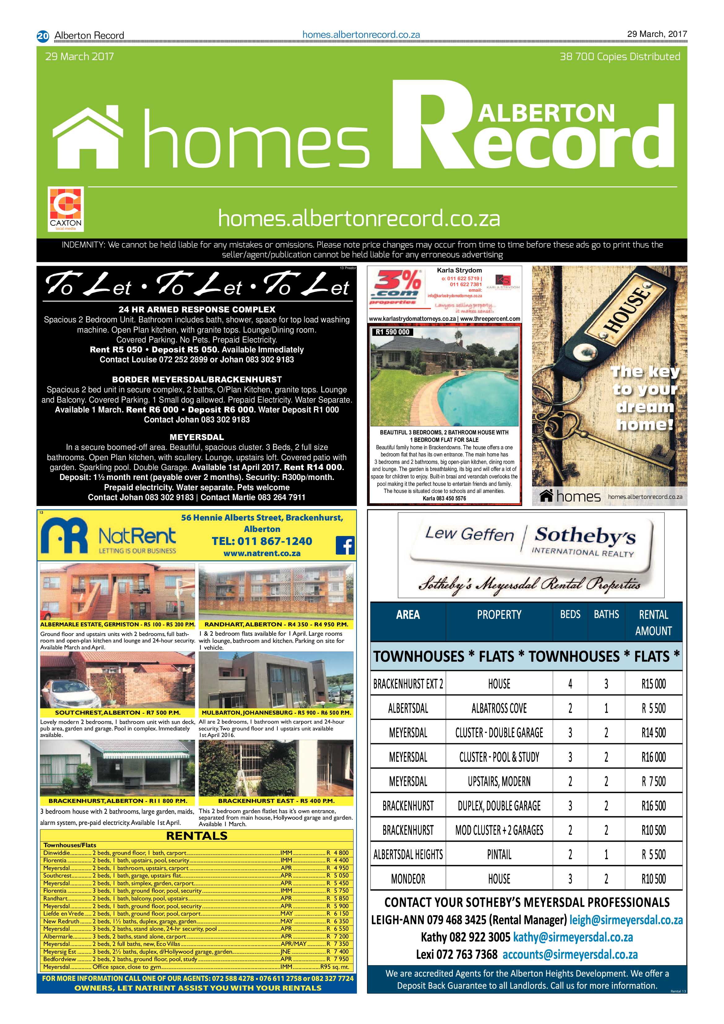 Alberton Record 29 March 2017 page 20