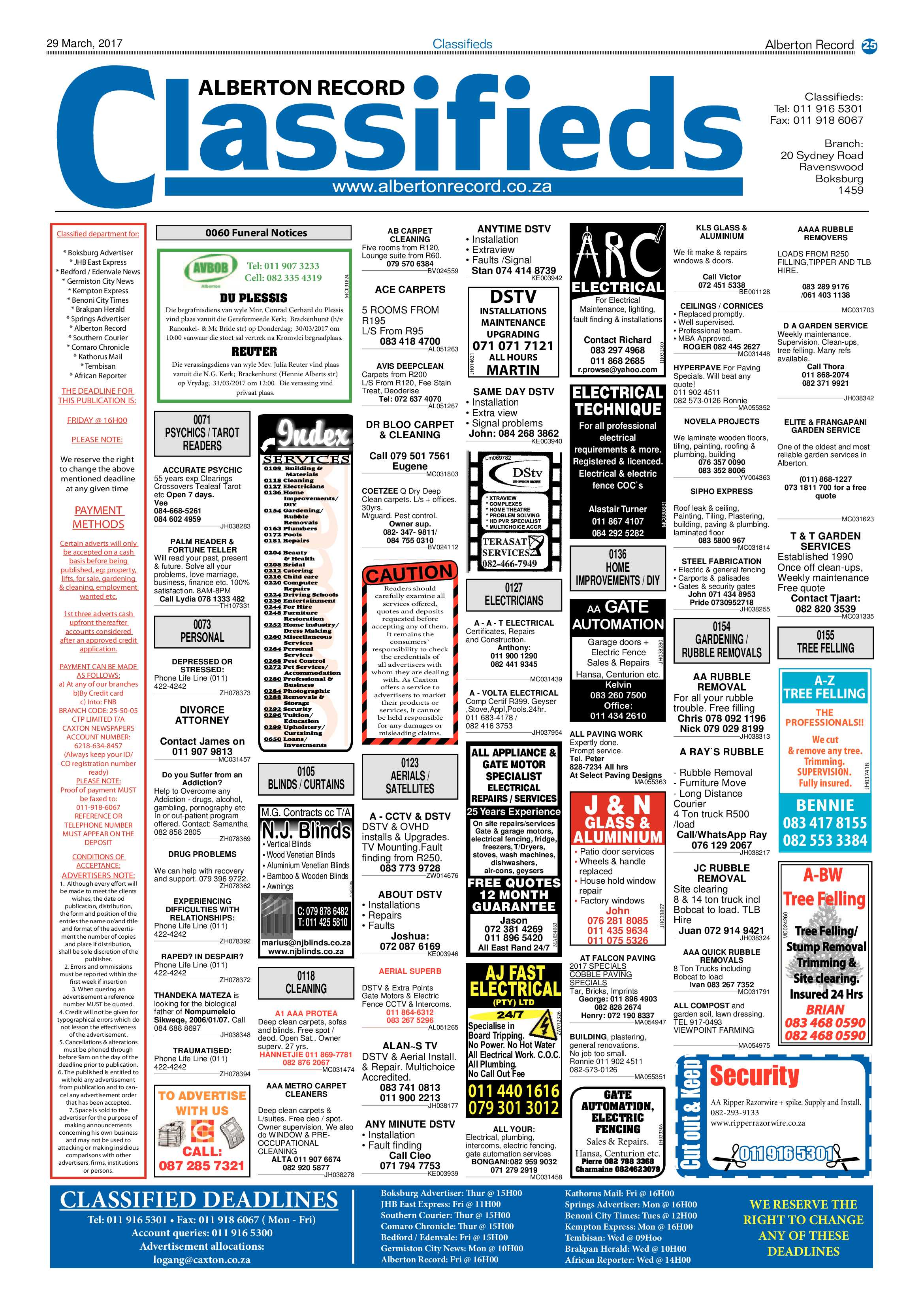 Alberton Record 29 March 2017 page 25