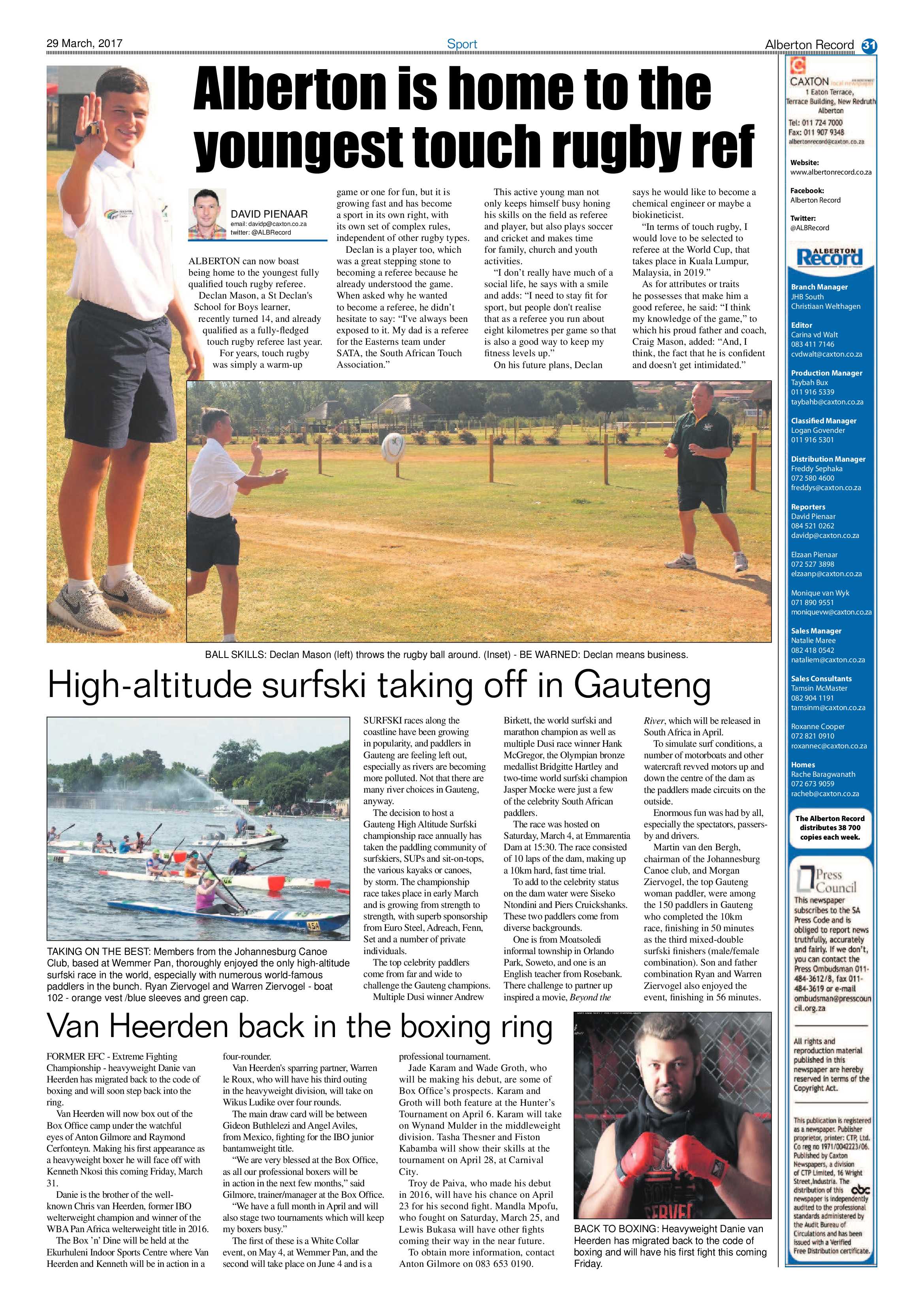 Alberton Record 29 March 2017 page 31