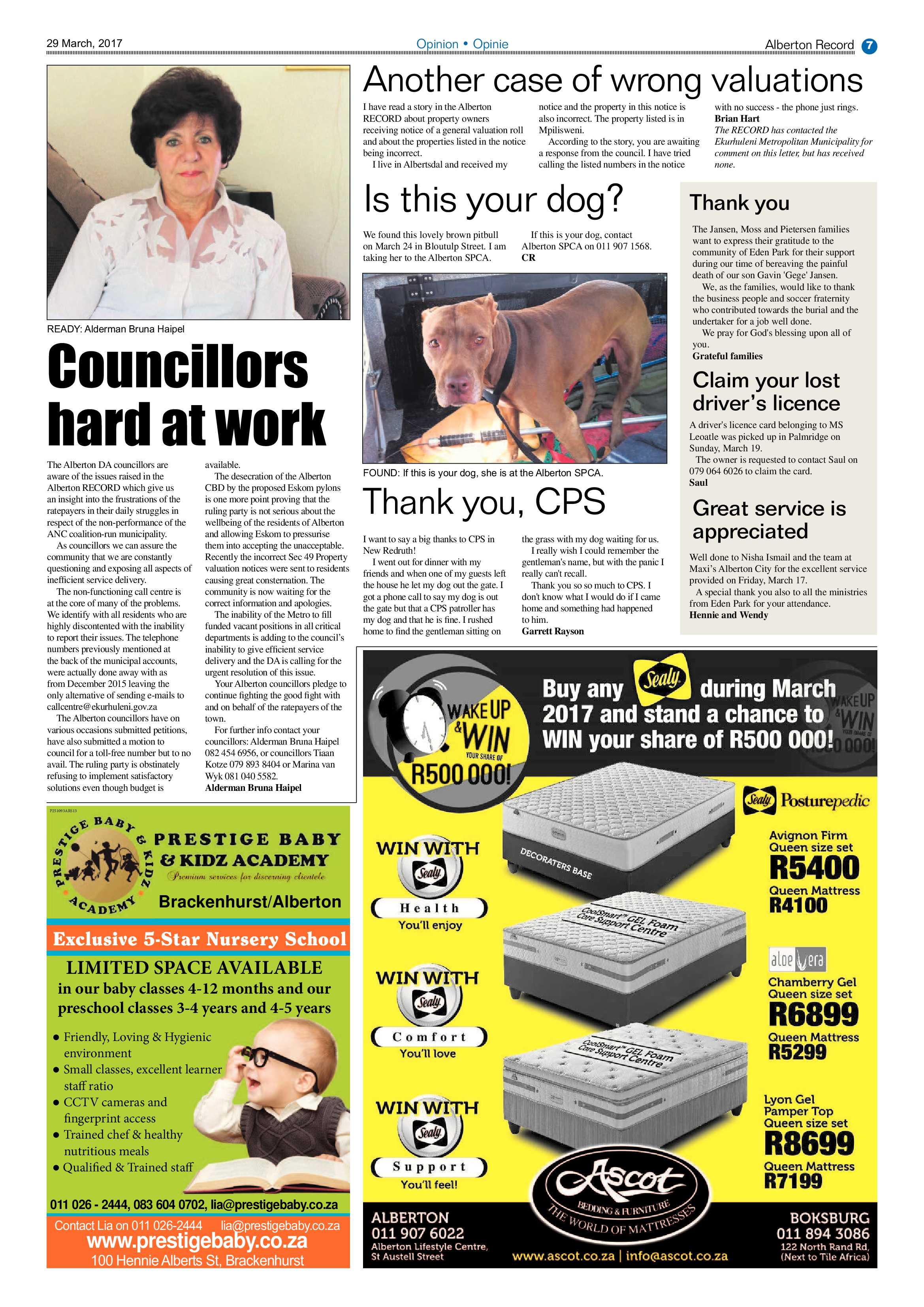 Alberton Record 29 March 2017 page 7