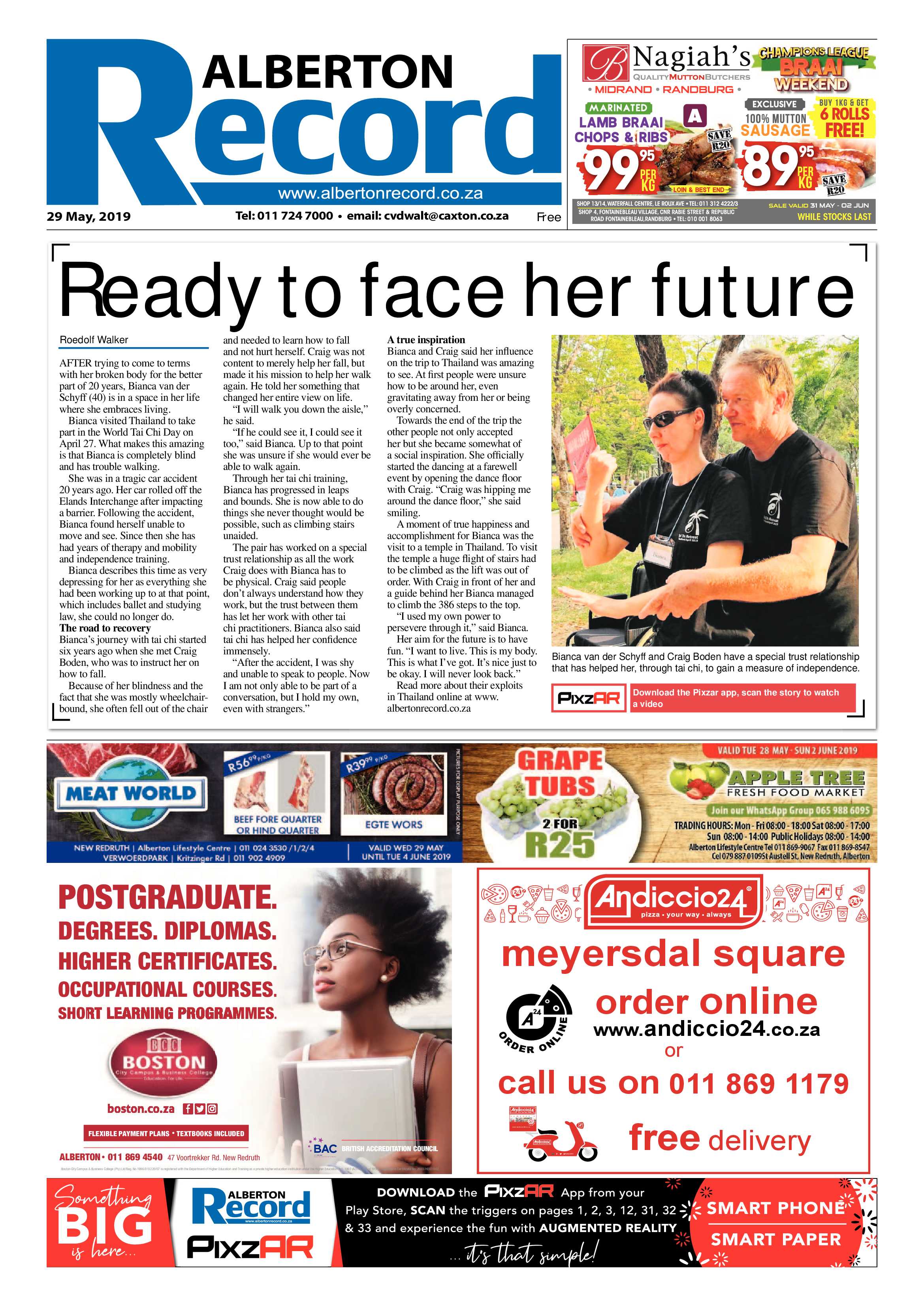 Alberton Record 29 May 2019 page 1