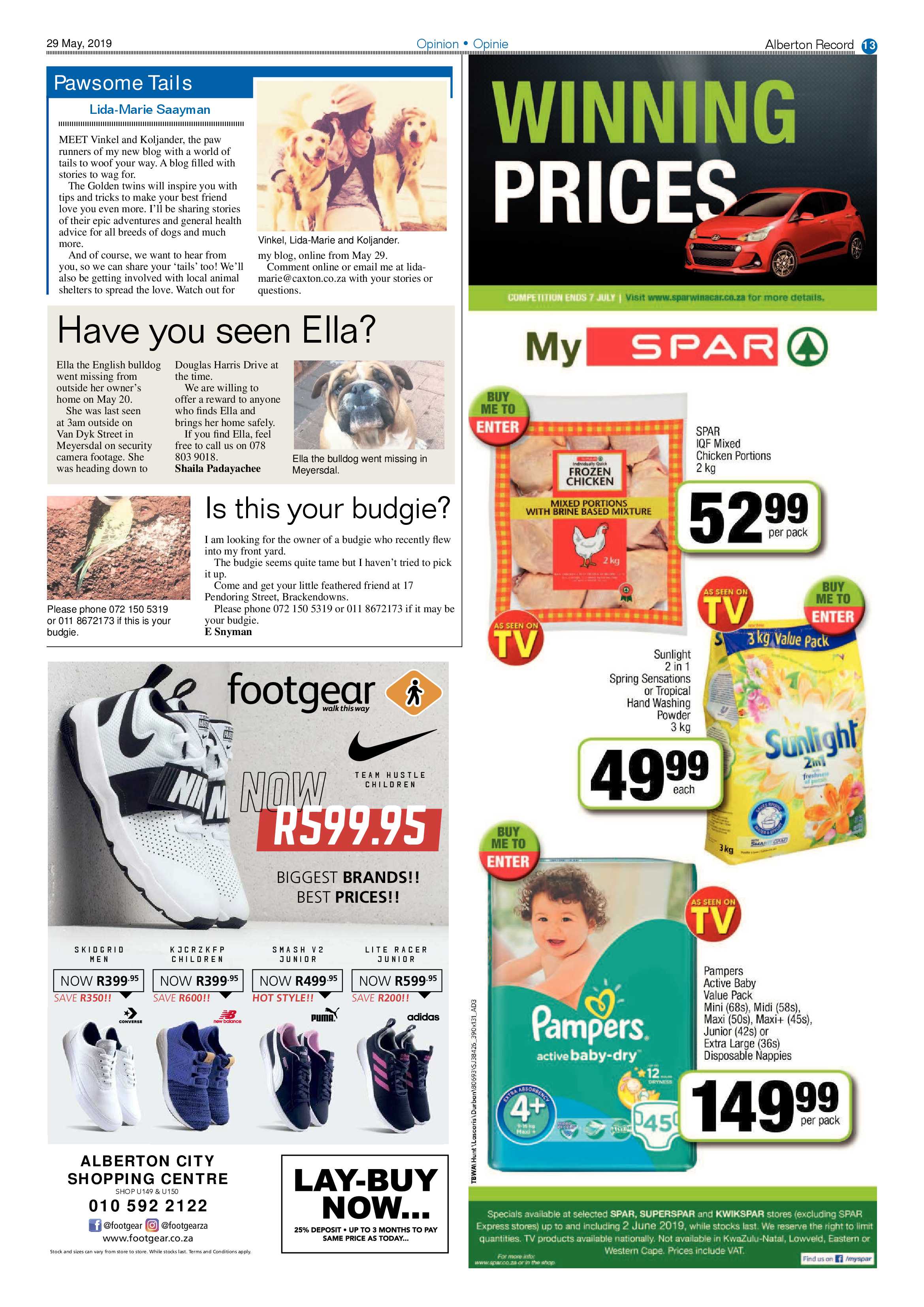 Alberton Record 29 May 2019 page 13