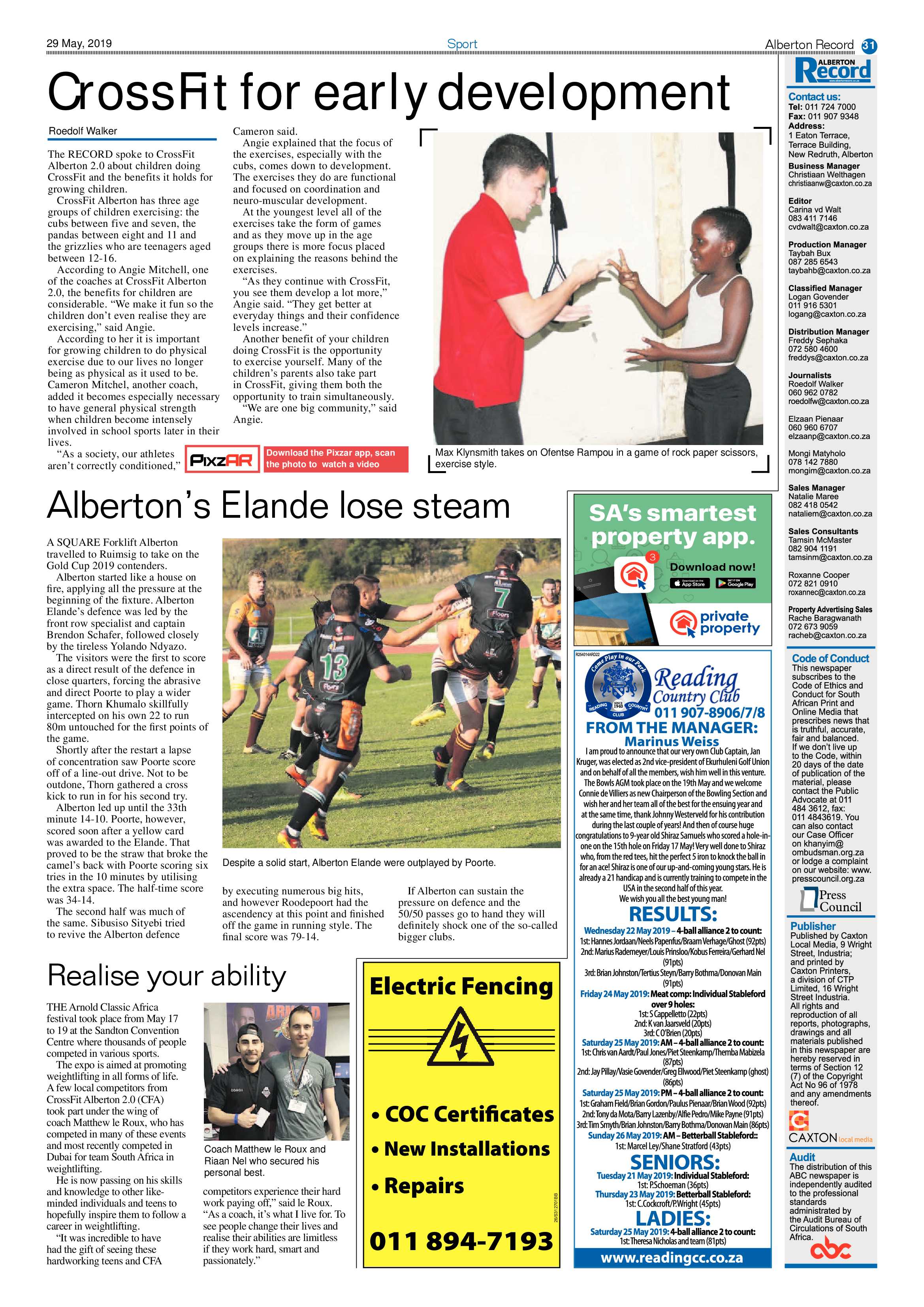 Alberton Record 29 May 2019 page 31
