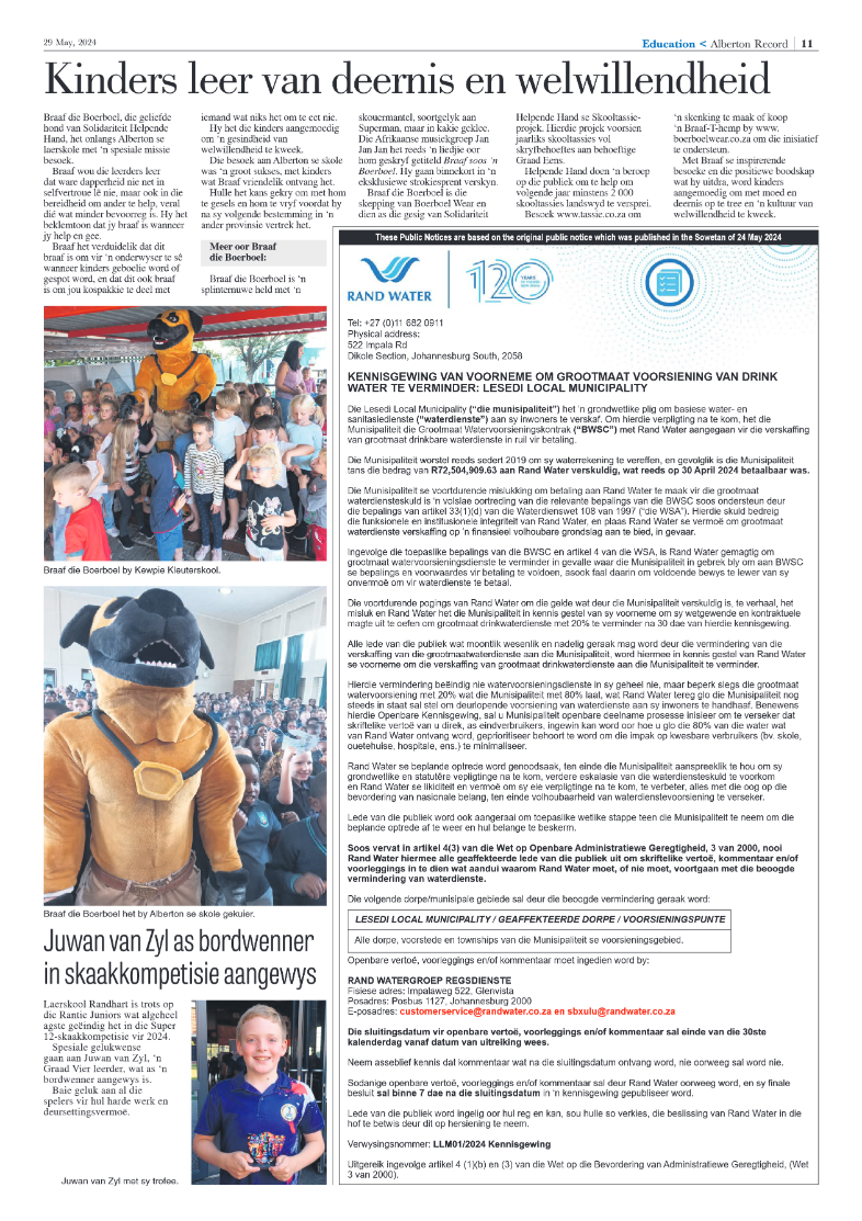 Alberton Record 29 May 2024 page 11