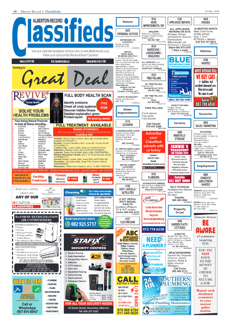 Alberton Record 29 May 2024 page 14