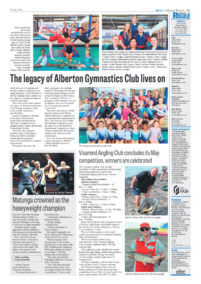 Alberton Record 29 May 2024 page 15