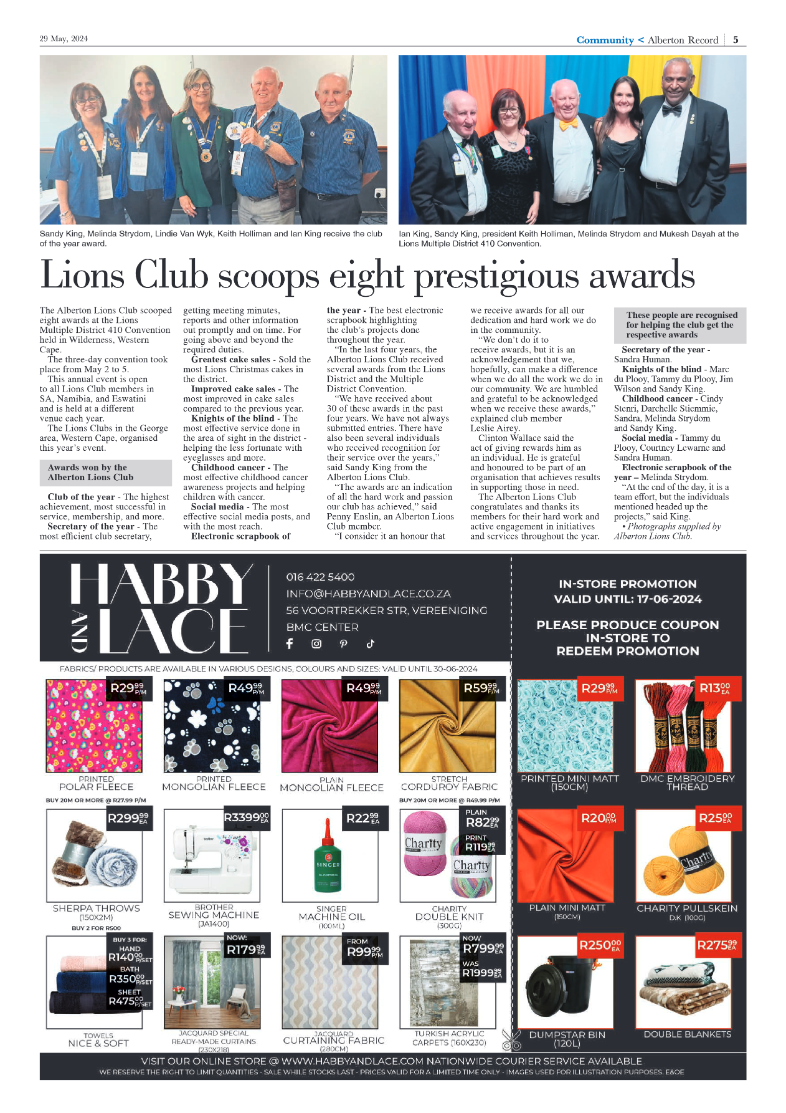 Alberton Record 29 May 2024 page 5