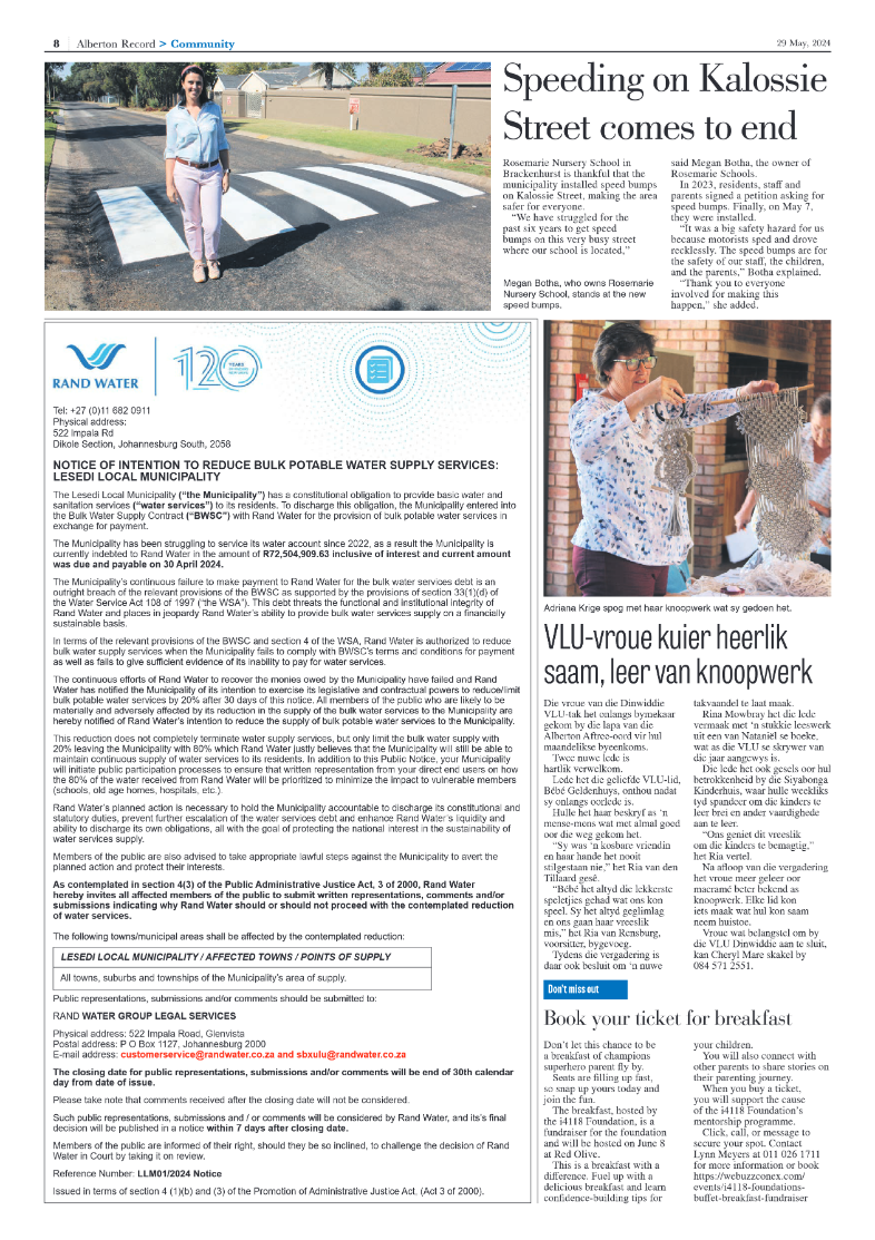 Alberton Record 29 May 2024 page 8