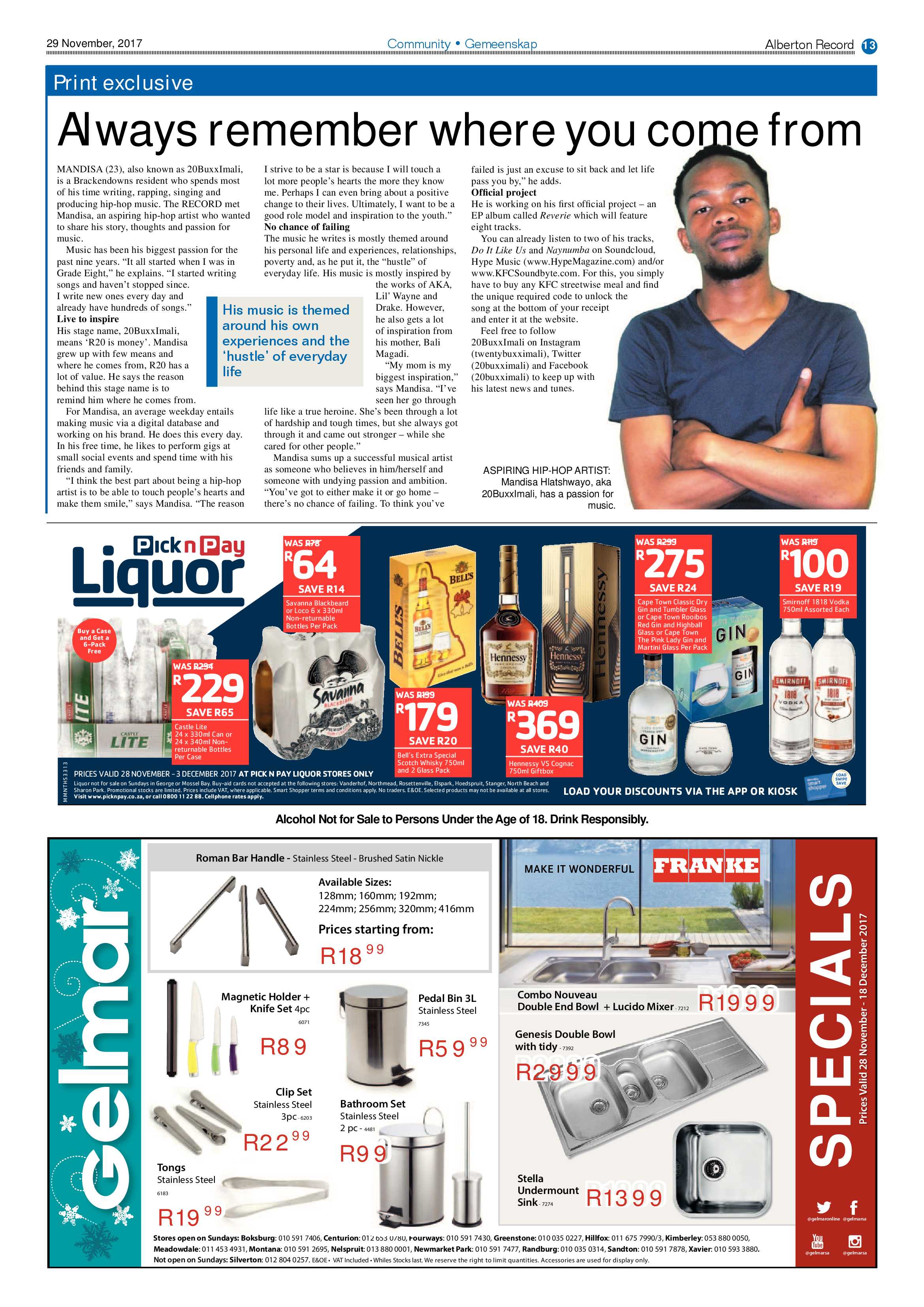 Alberton Record 29 November 2017 page 13