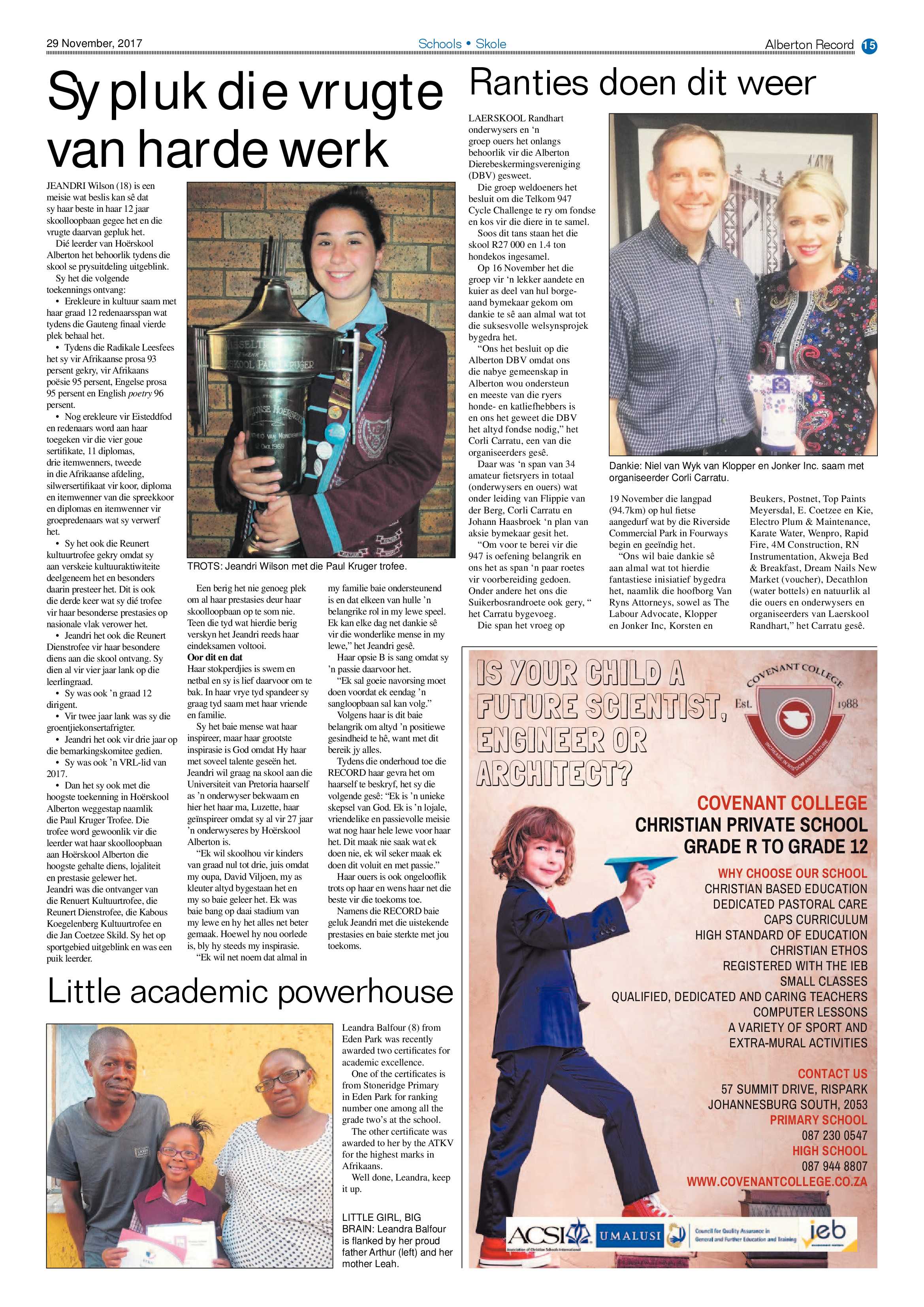 Alberton Record 29 November 2017 page 15