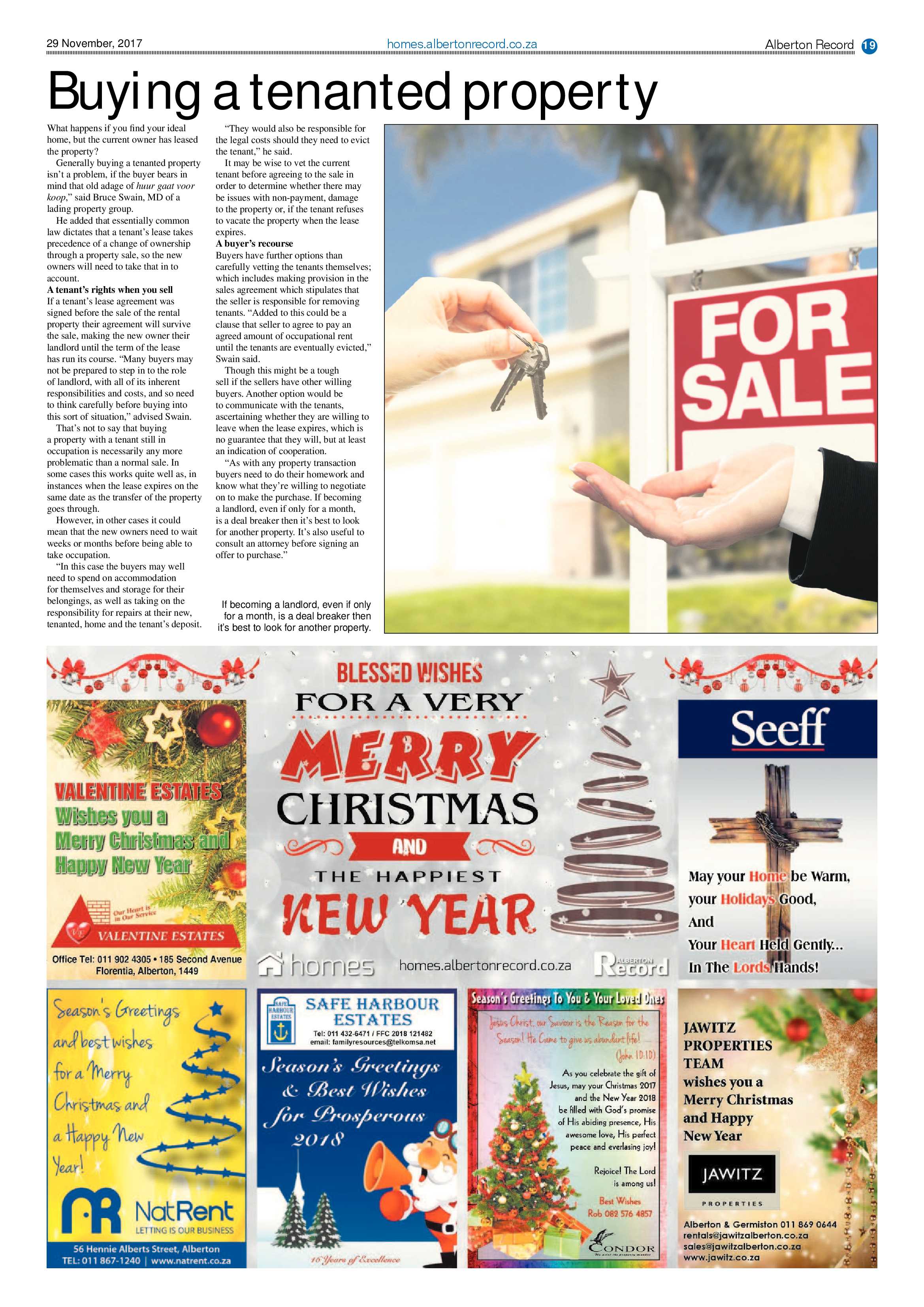 Alberton Record 29 November 2017 page 19