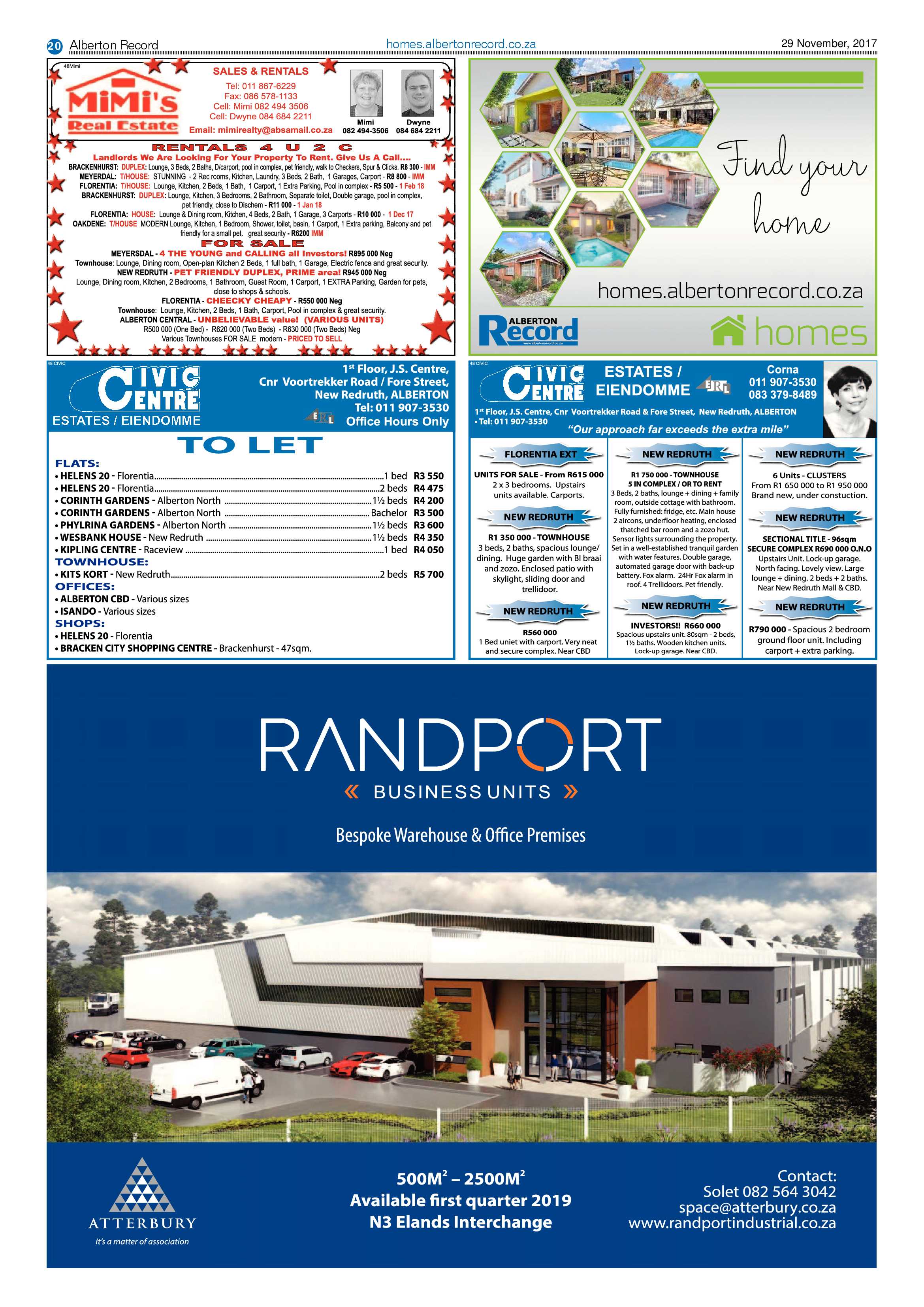 Alberton Record 29 November 2017 page 20