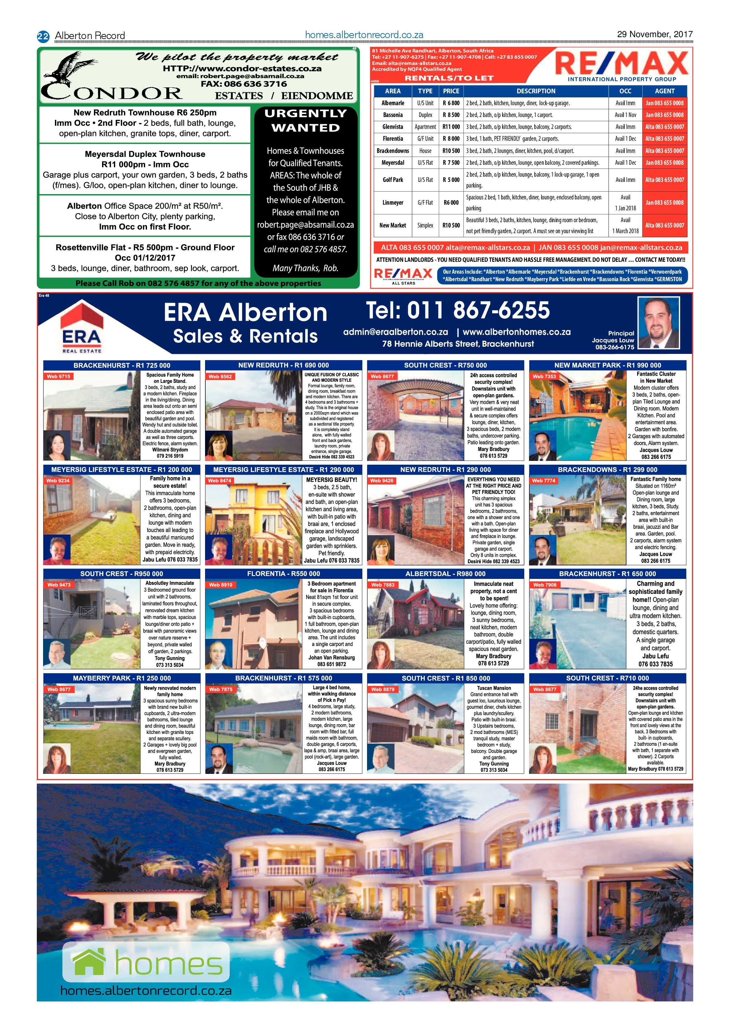 Alberton Record 29 November 2017 page 22