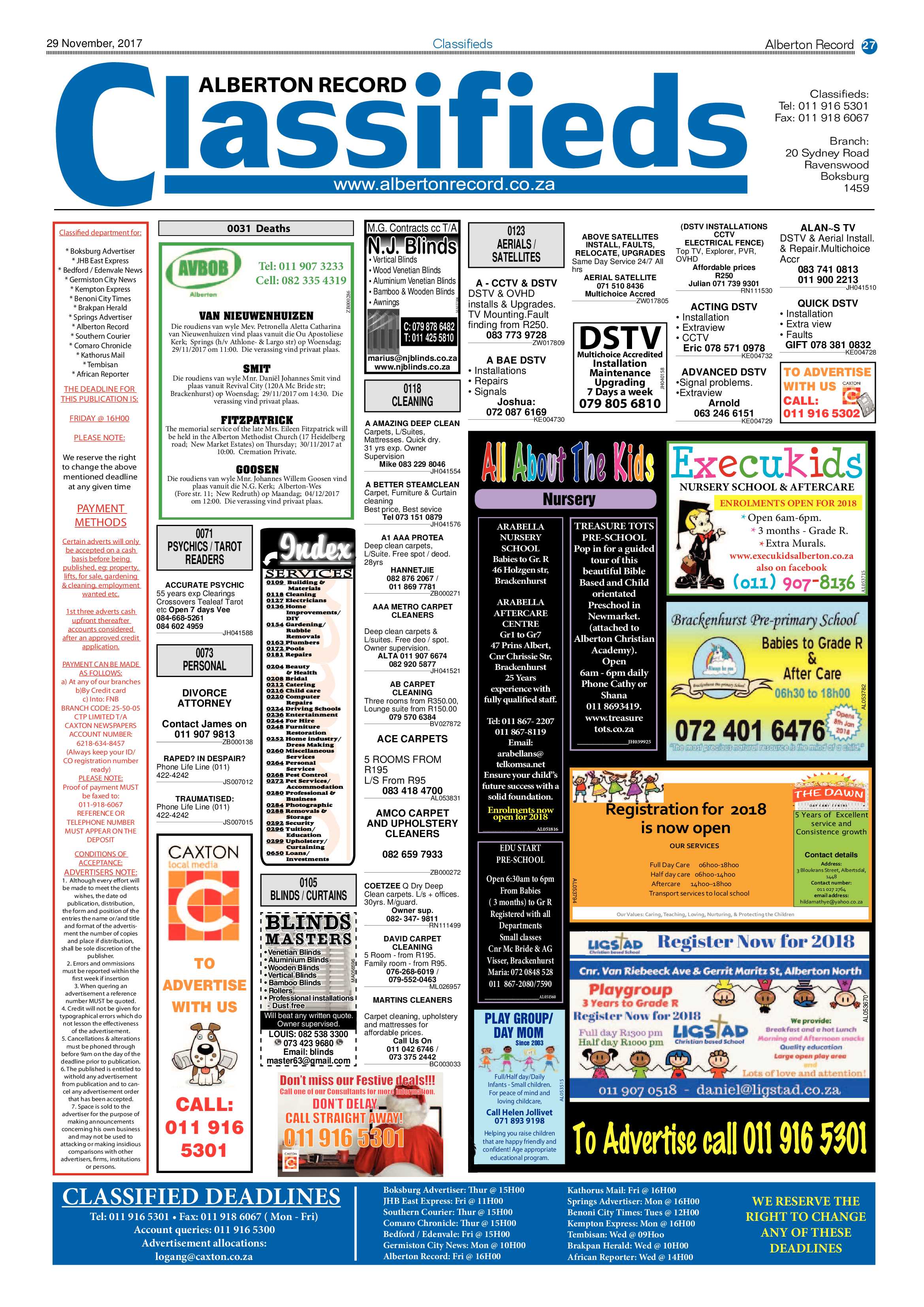 Alberton Record 29 November 2017 page 27