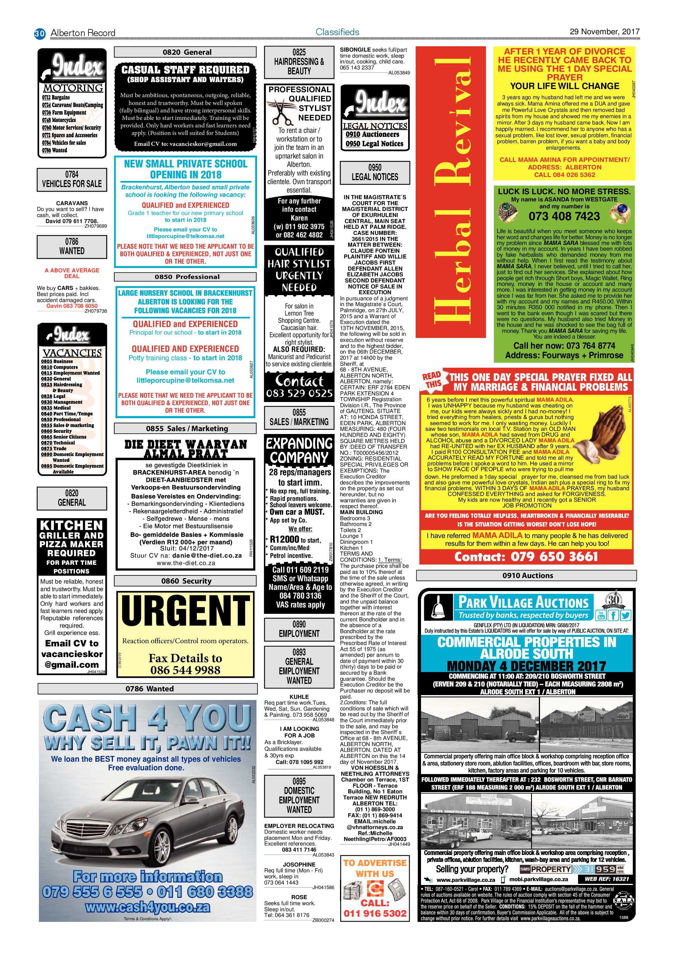 Alberton Record 29 November 2017 page 30