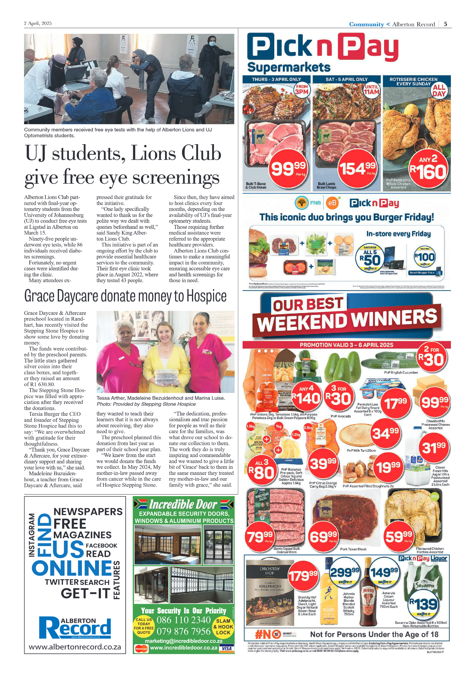 Alberton Record 2 April 2025 page 5