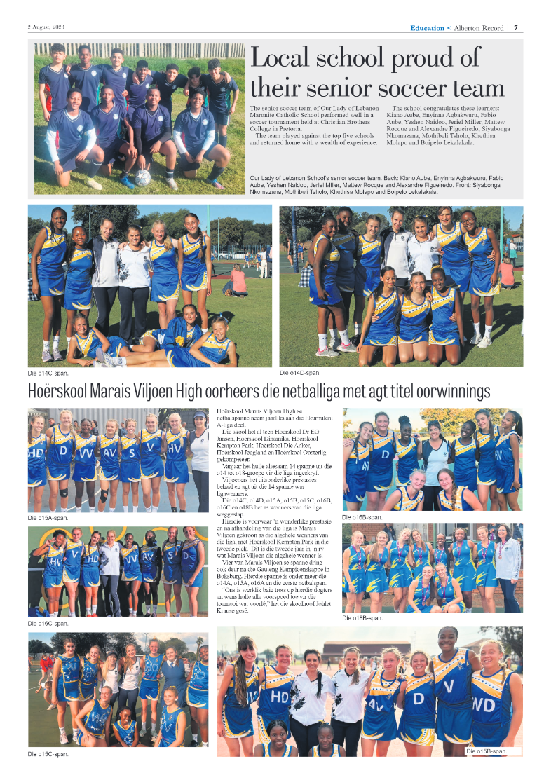 Alberton Record 2 August 2023 page 15