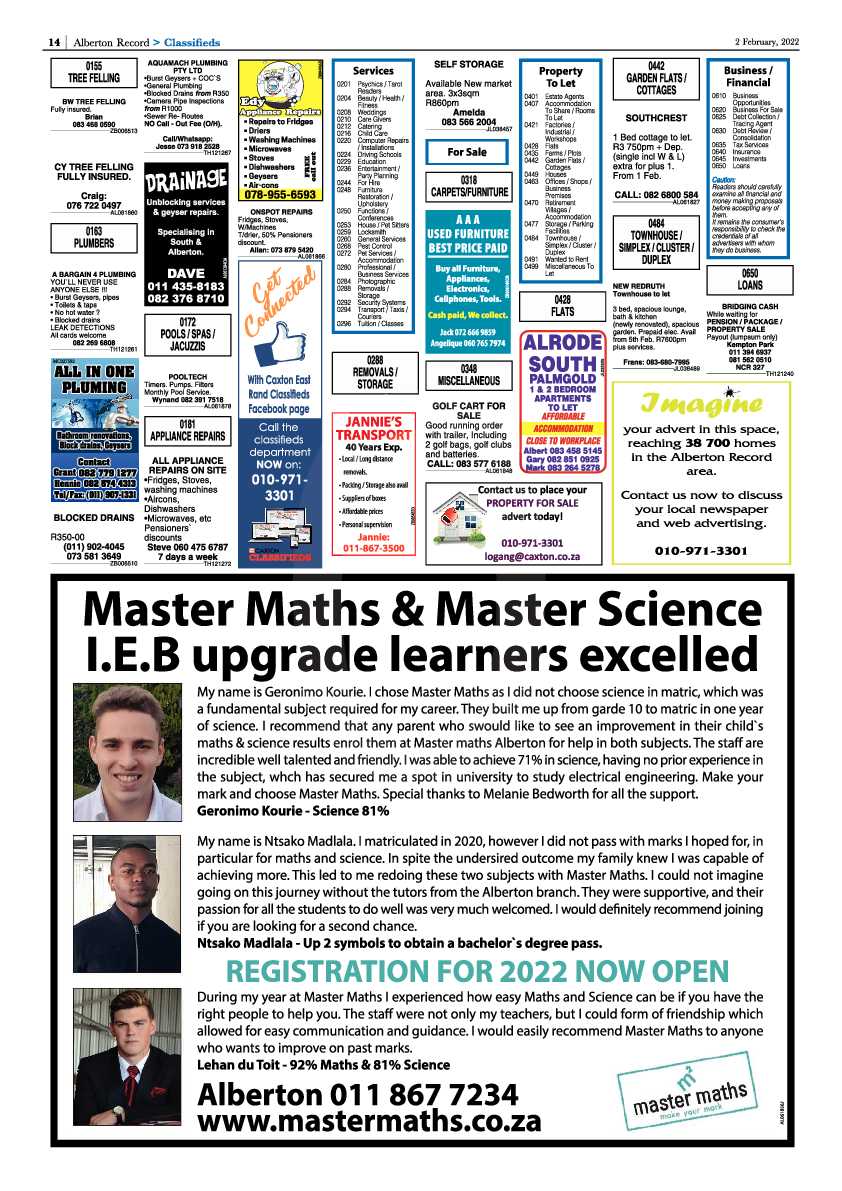 Alberton Record 2 February 2022 page 16
