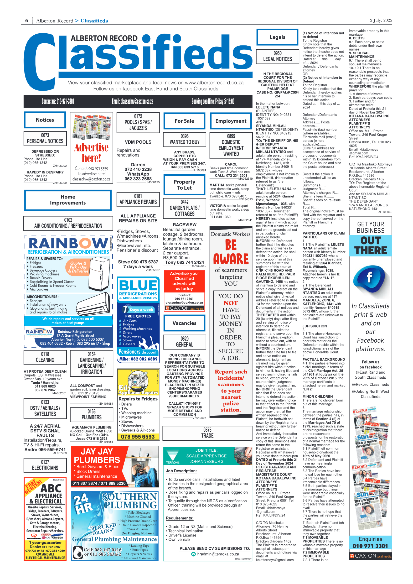 Alberton Record 2 July 2025 page 6