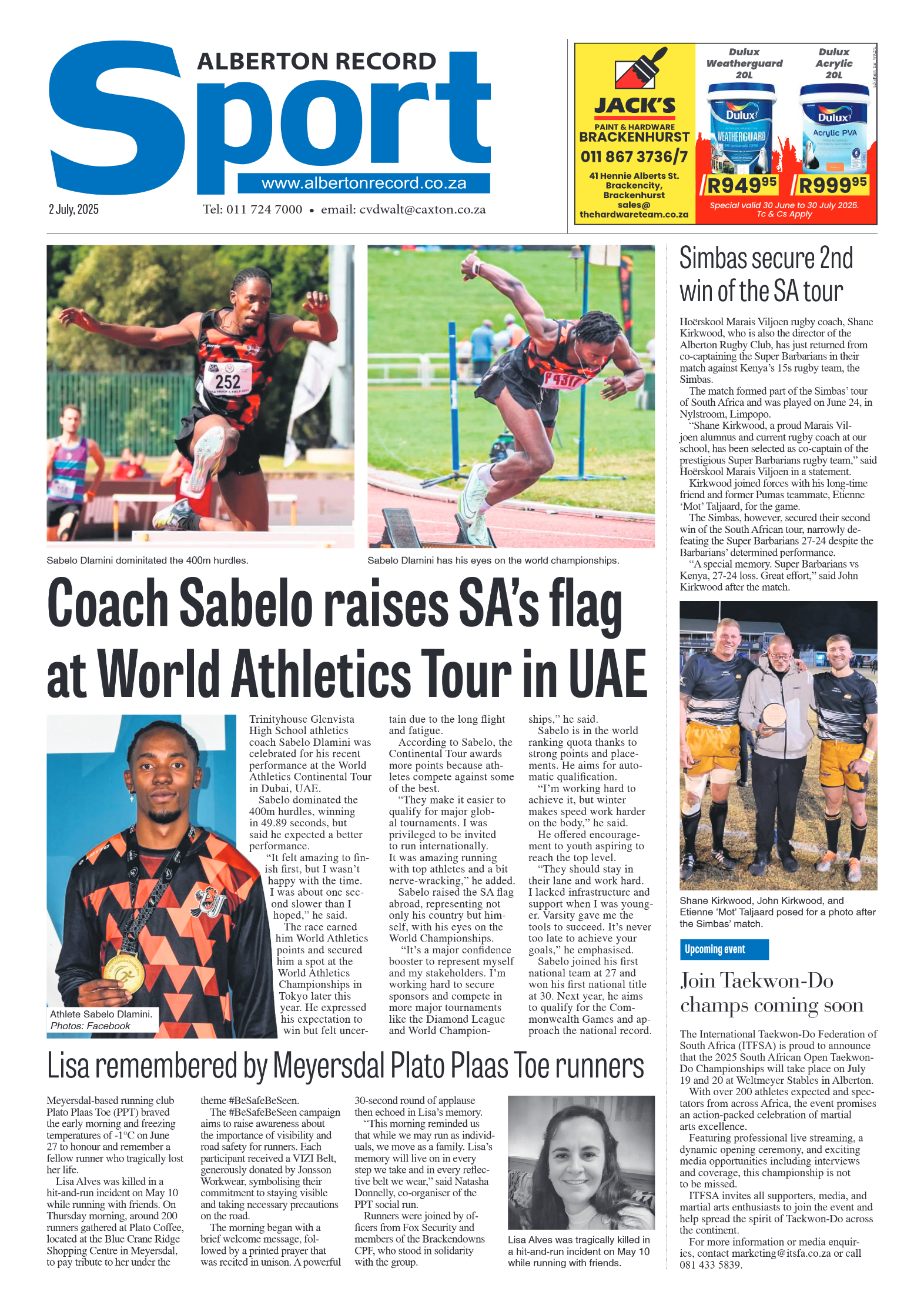 Alberton Record 2 July 2025 page 8