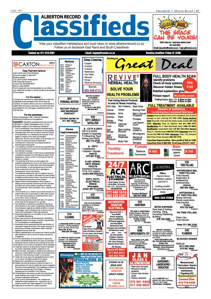 Alberton Record 2 June 2021 page 17