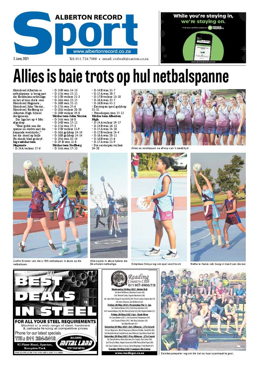 Alberton Record 2 June 2021 page 20