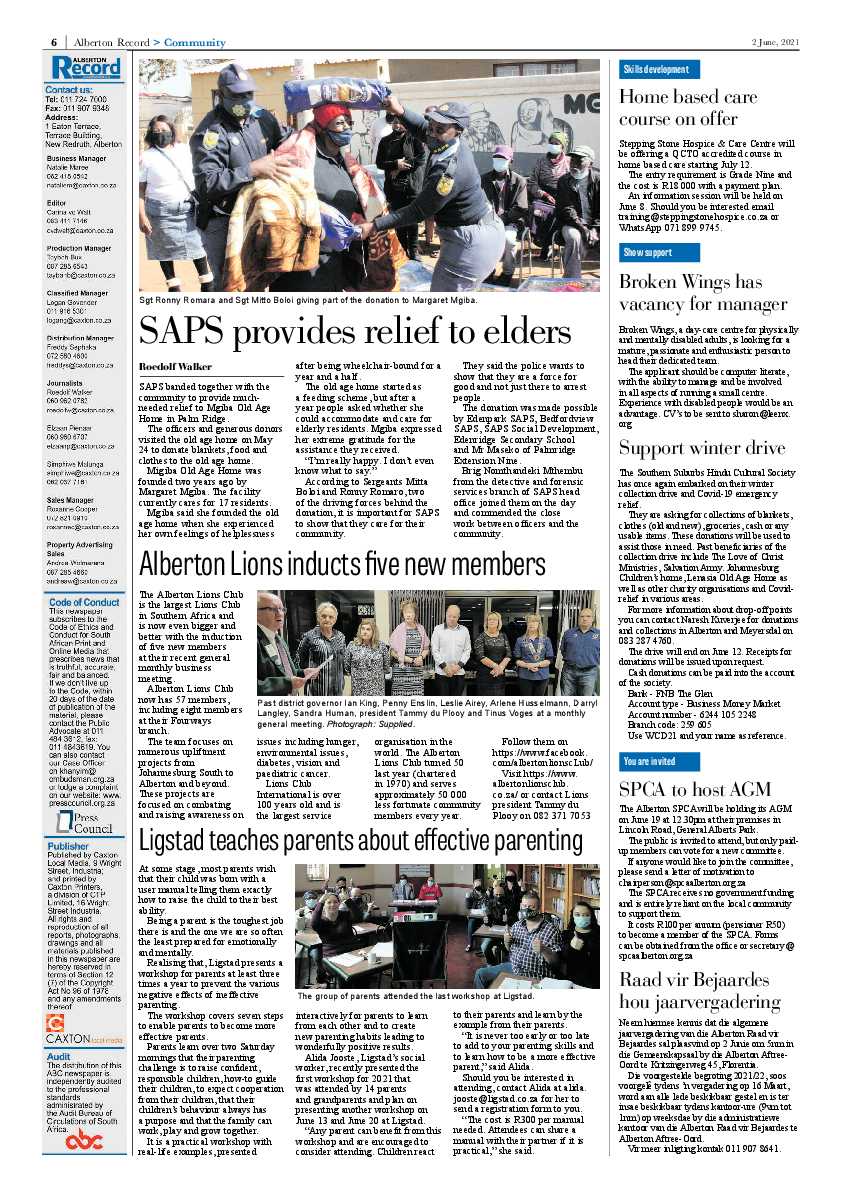 Alberton Record 2 June 2021 page 6