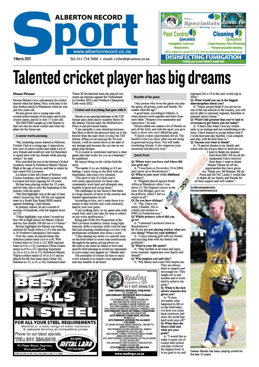 Alberton Record 2 March 2022 page 18