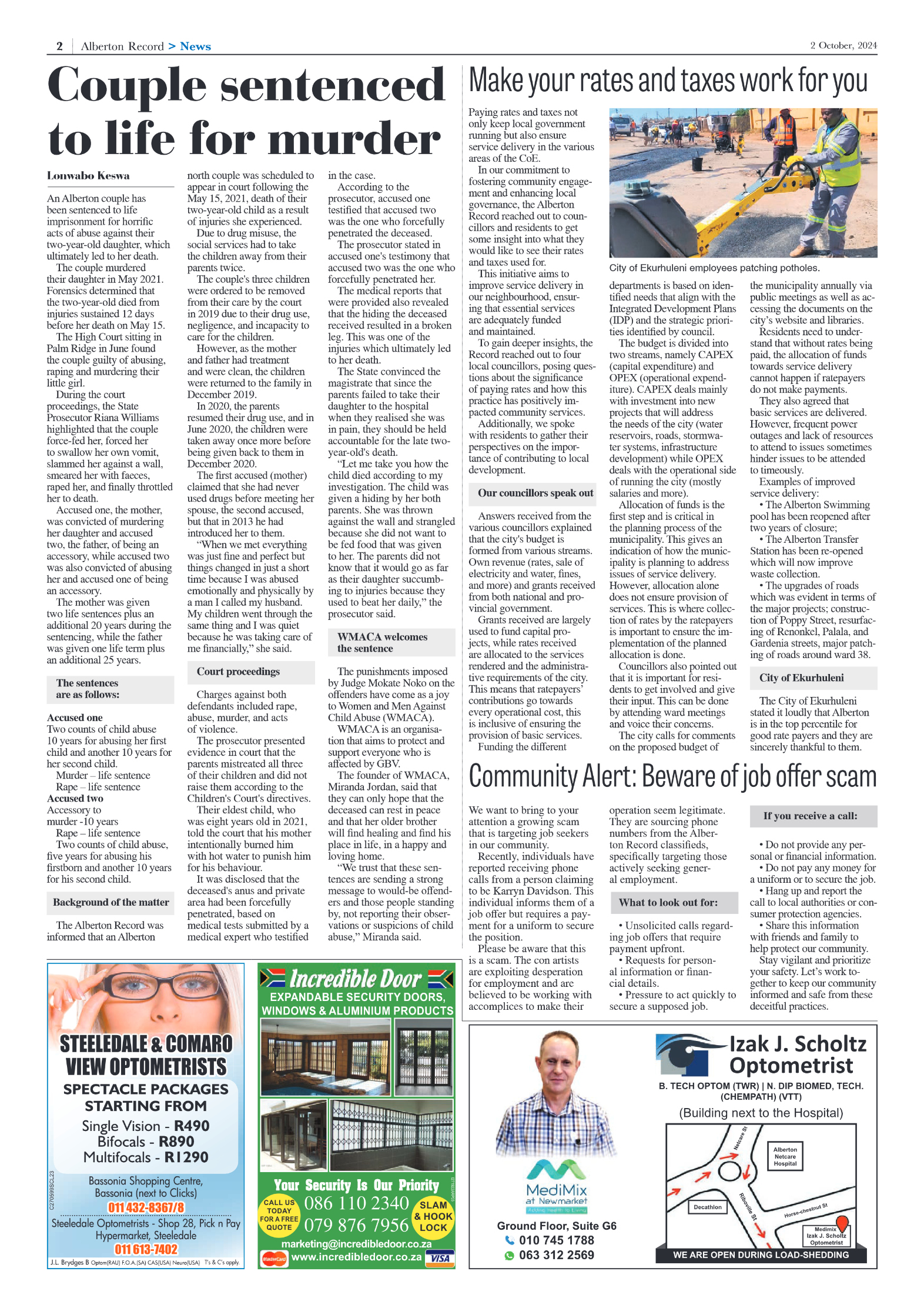 Alberton Record 2 October 2024 page 2