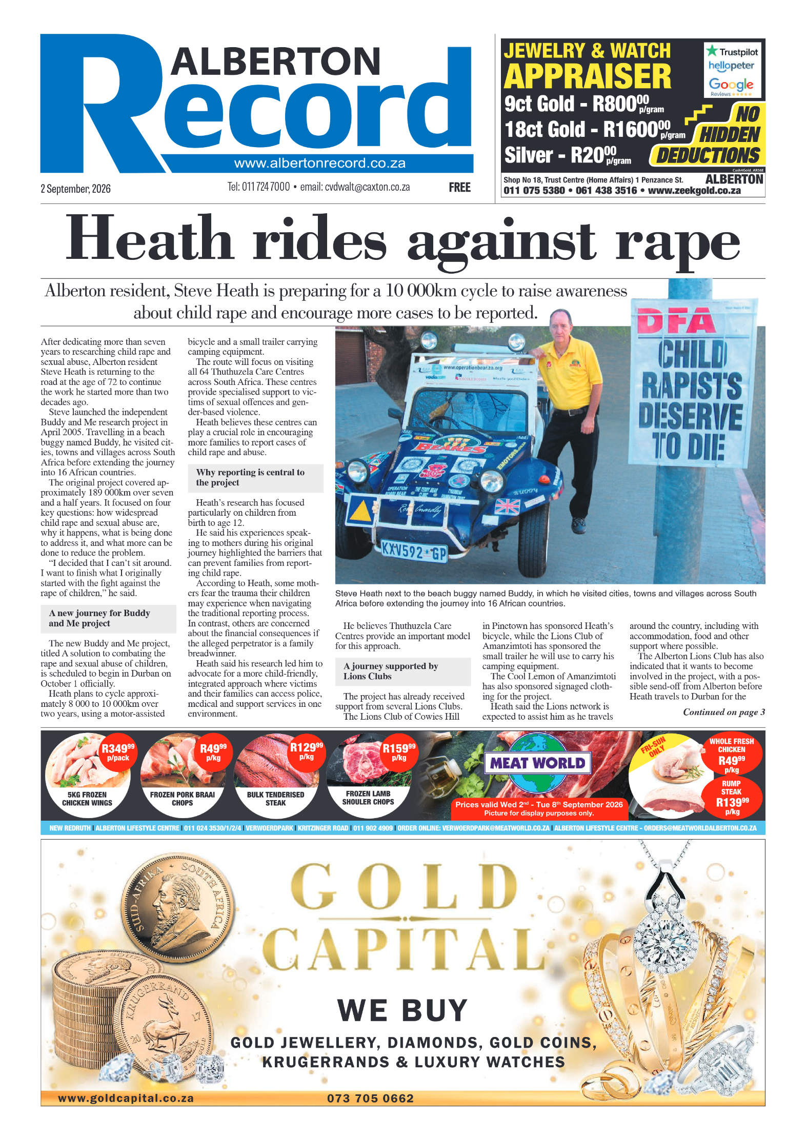 Alberton Record 2 September 2026 page 1