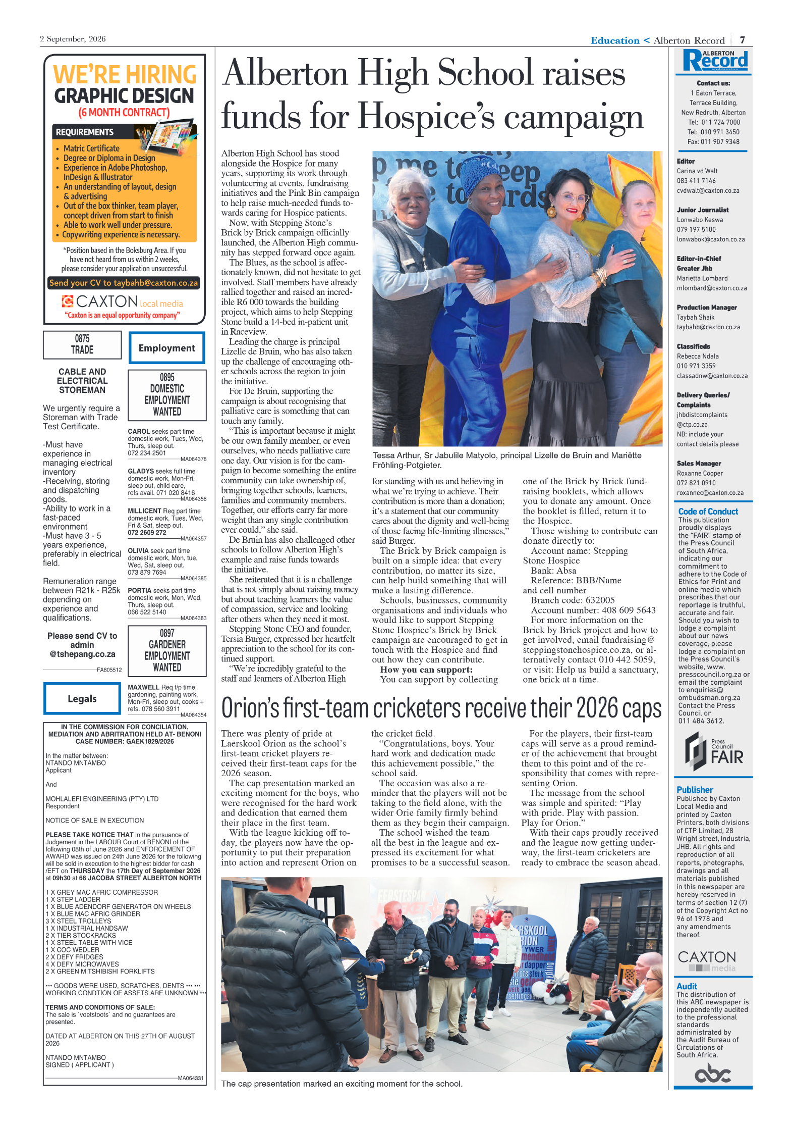 Alberton Record 2 September 2026 page 7