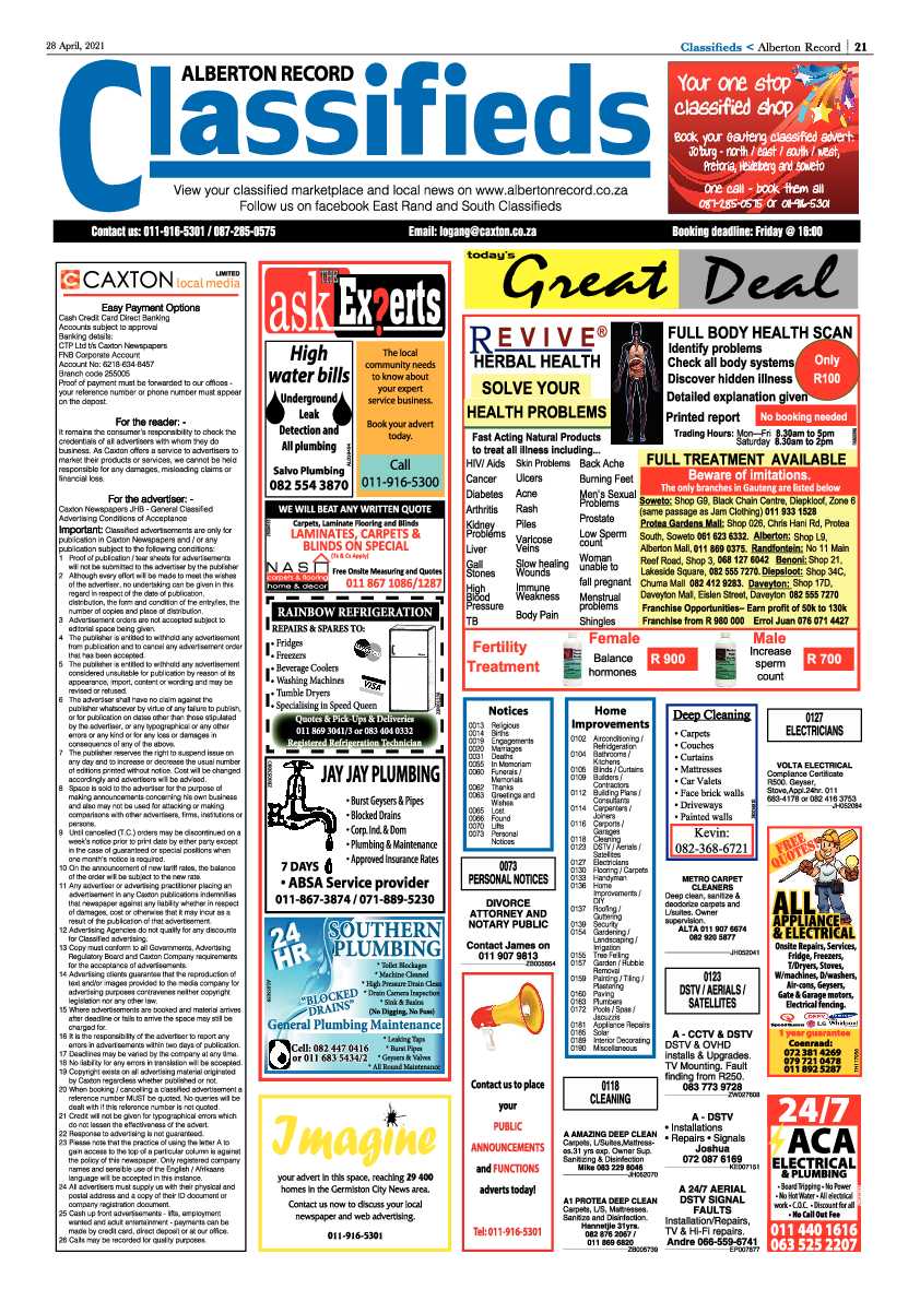 Alberton Record 30 April 2021 page 21