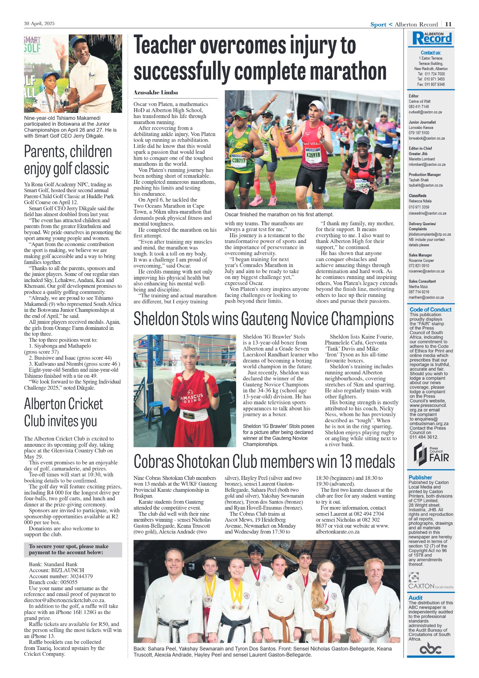 Alberton Record 30 April 2025 page 11
