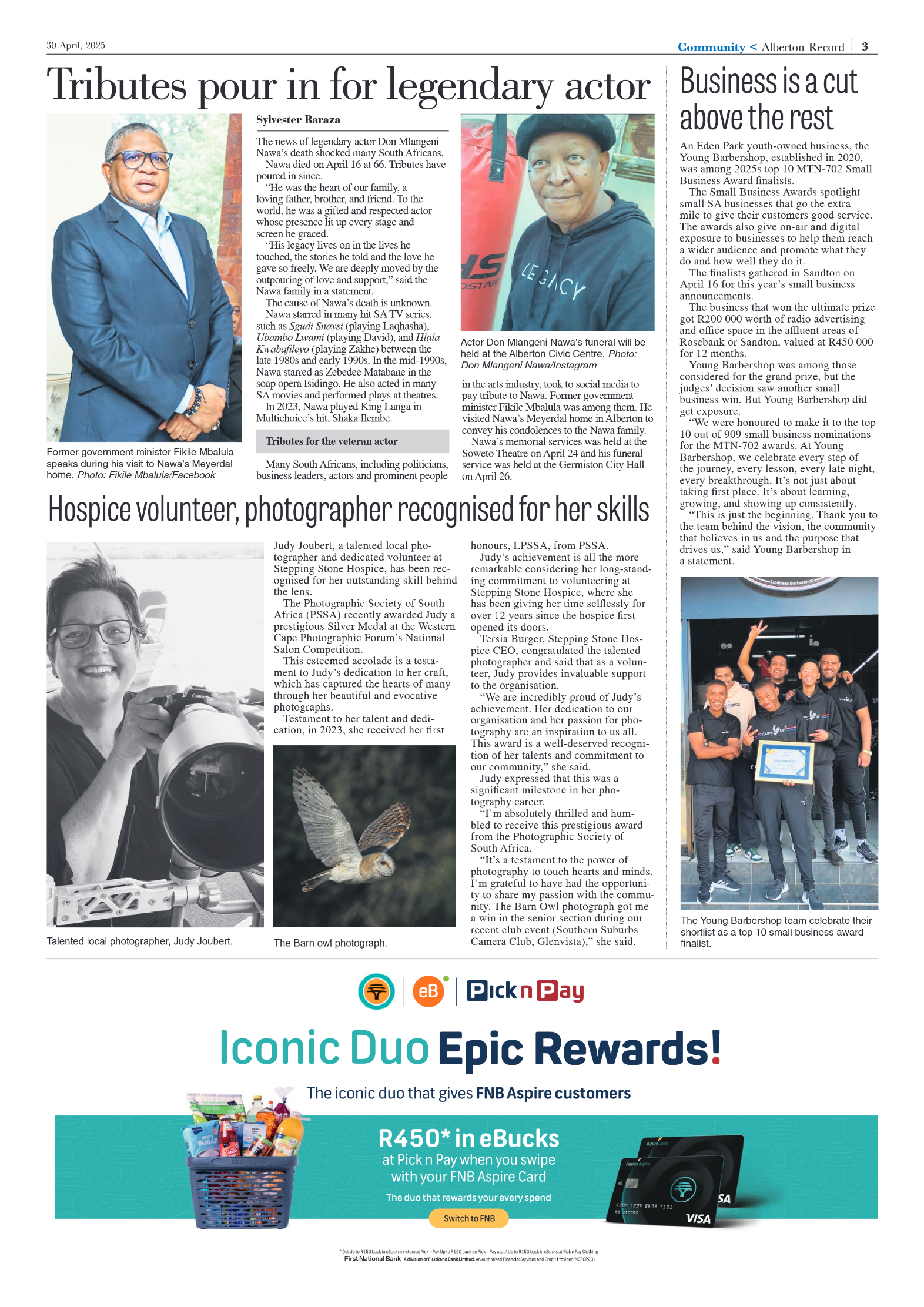 Alberton Record 30 April 2025 page 3