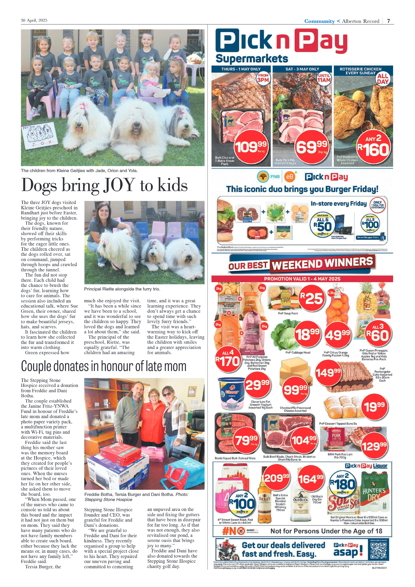 Alberton Record 30 April 2025 page 7