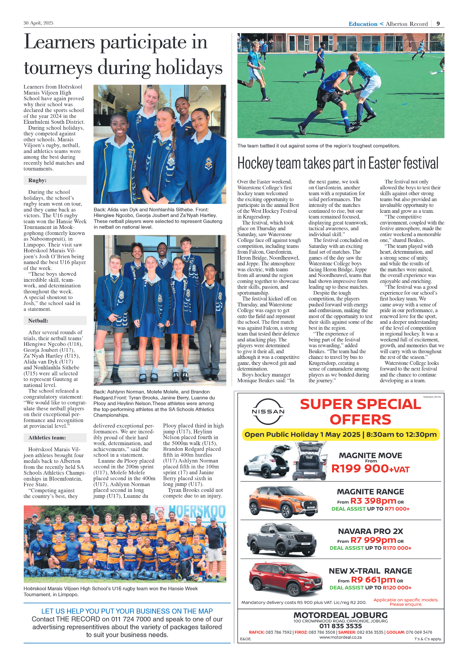 Alberton Record 30 April 2025 page 9