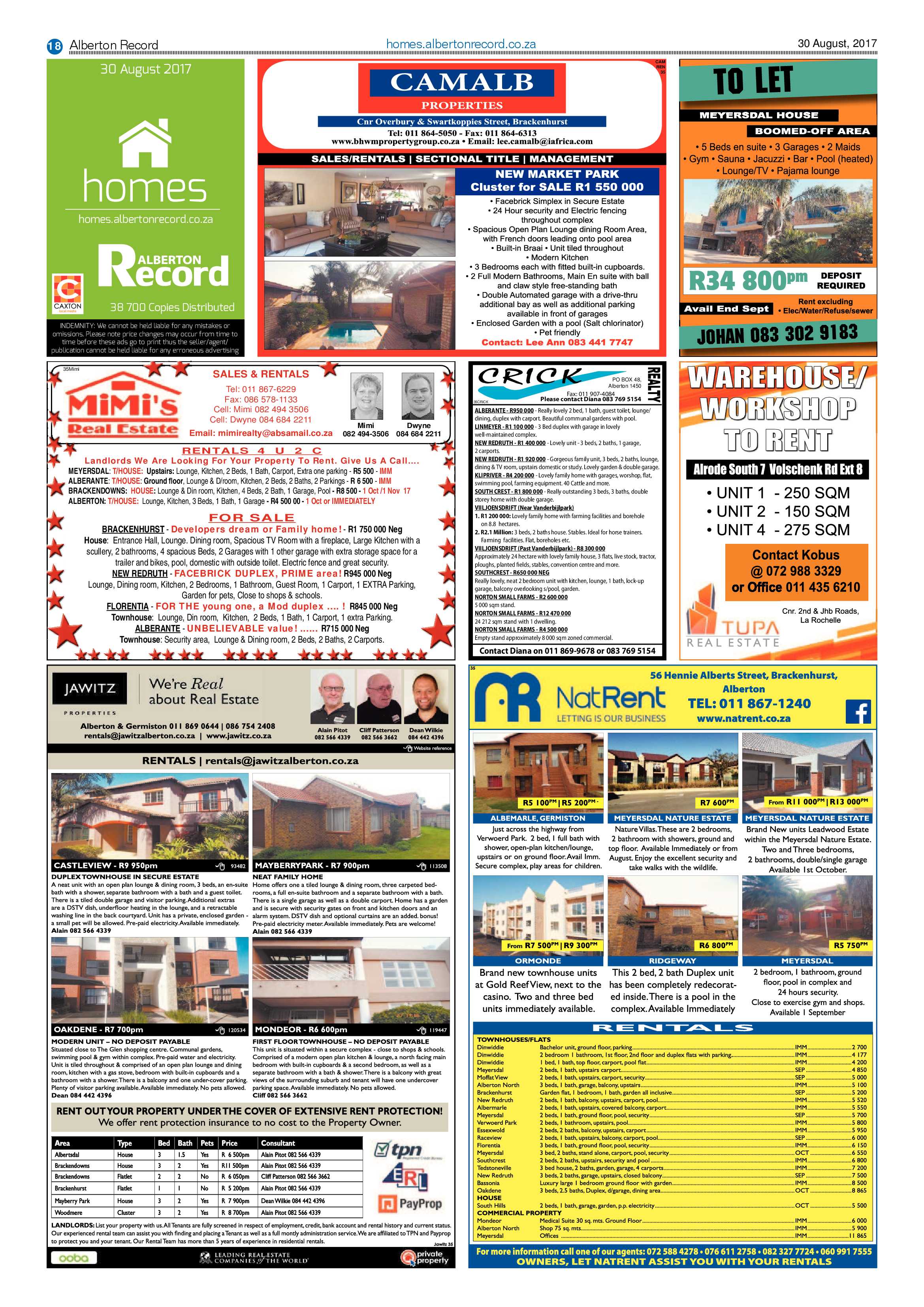 Alberton Record 30 August 2017 page 18