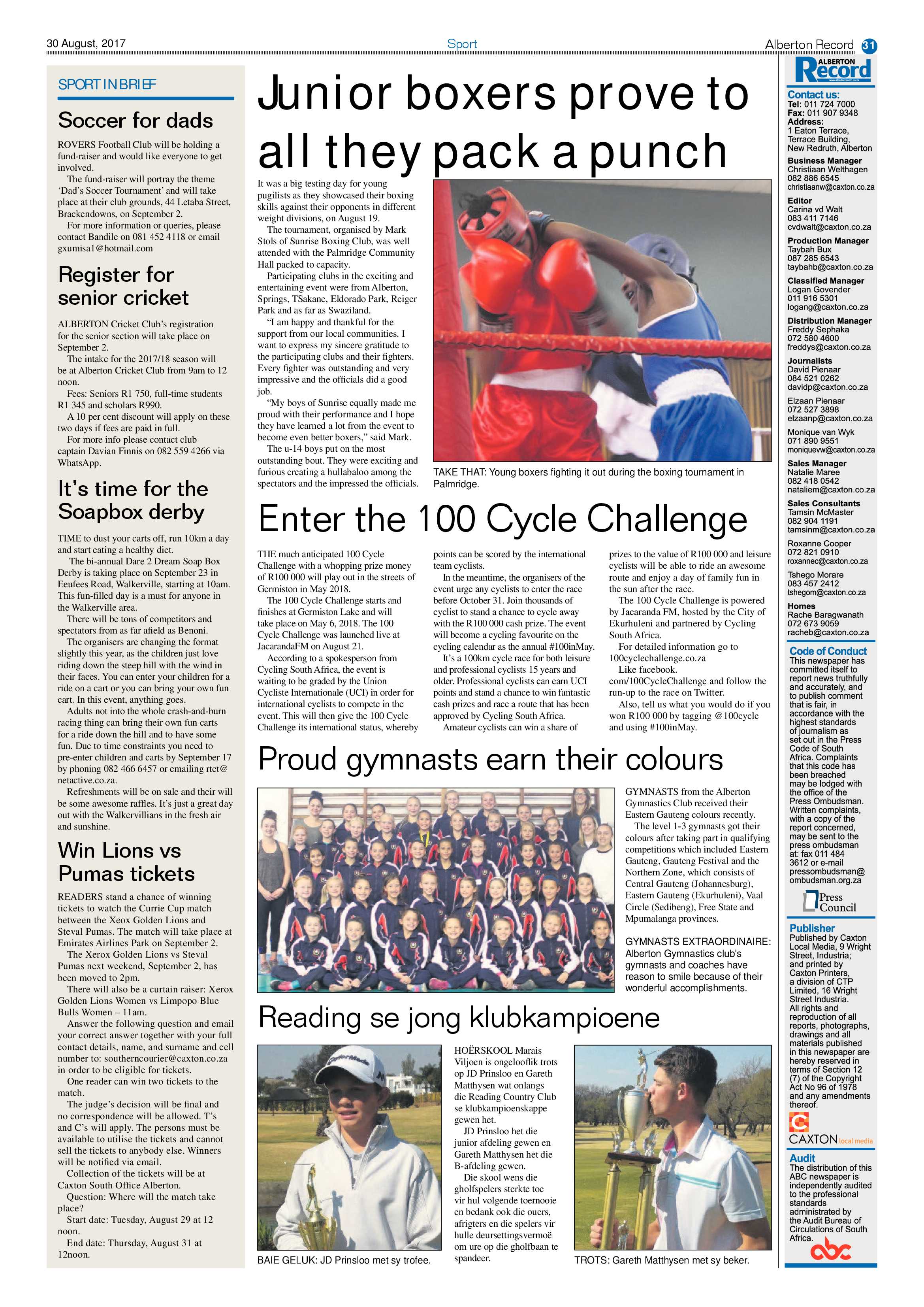 Alberton Record 30 August 2017 page 31