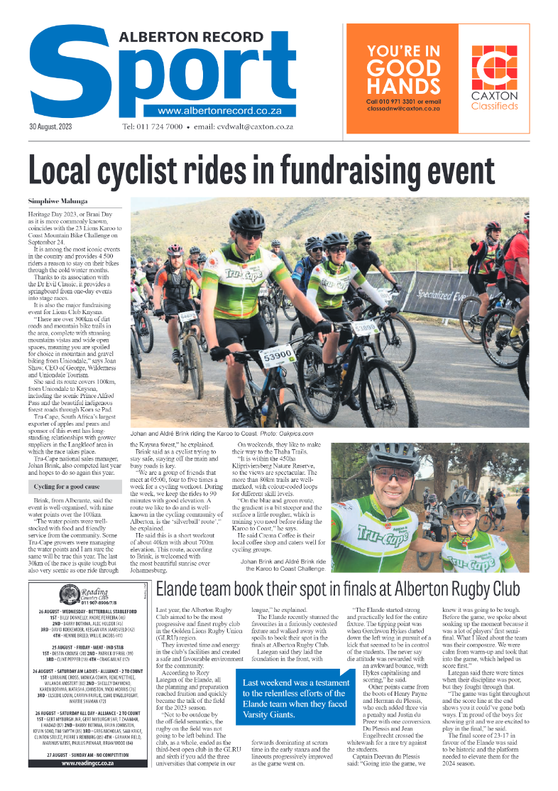 Alberton Record 30 August 2023 page 16