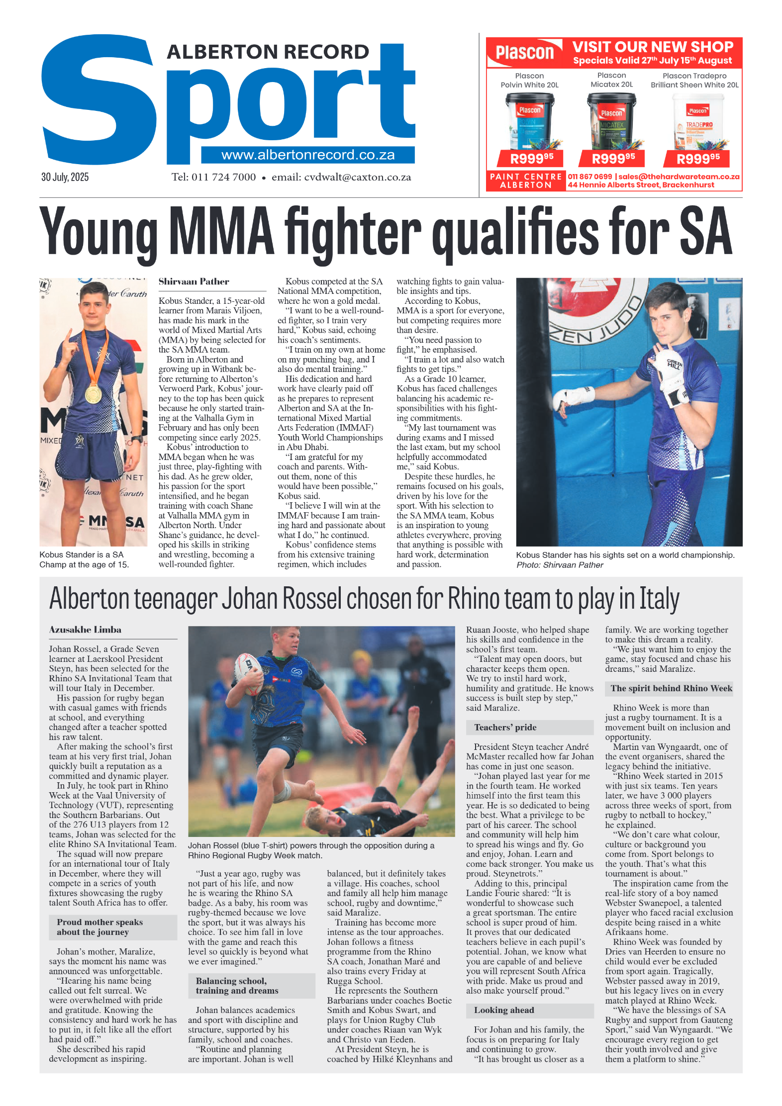Alberton Record 30 July 2025 page 20