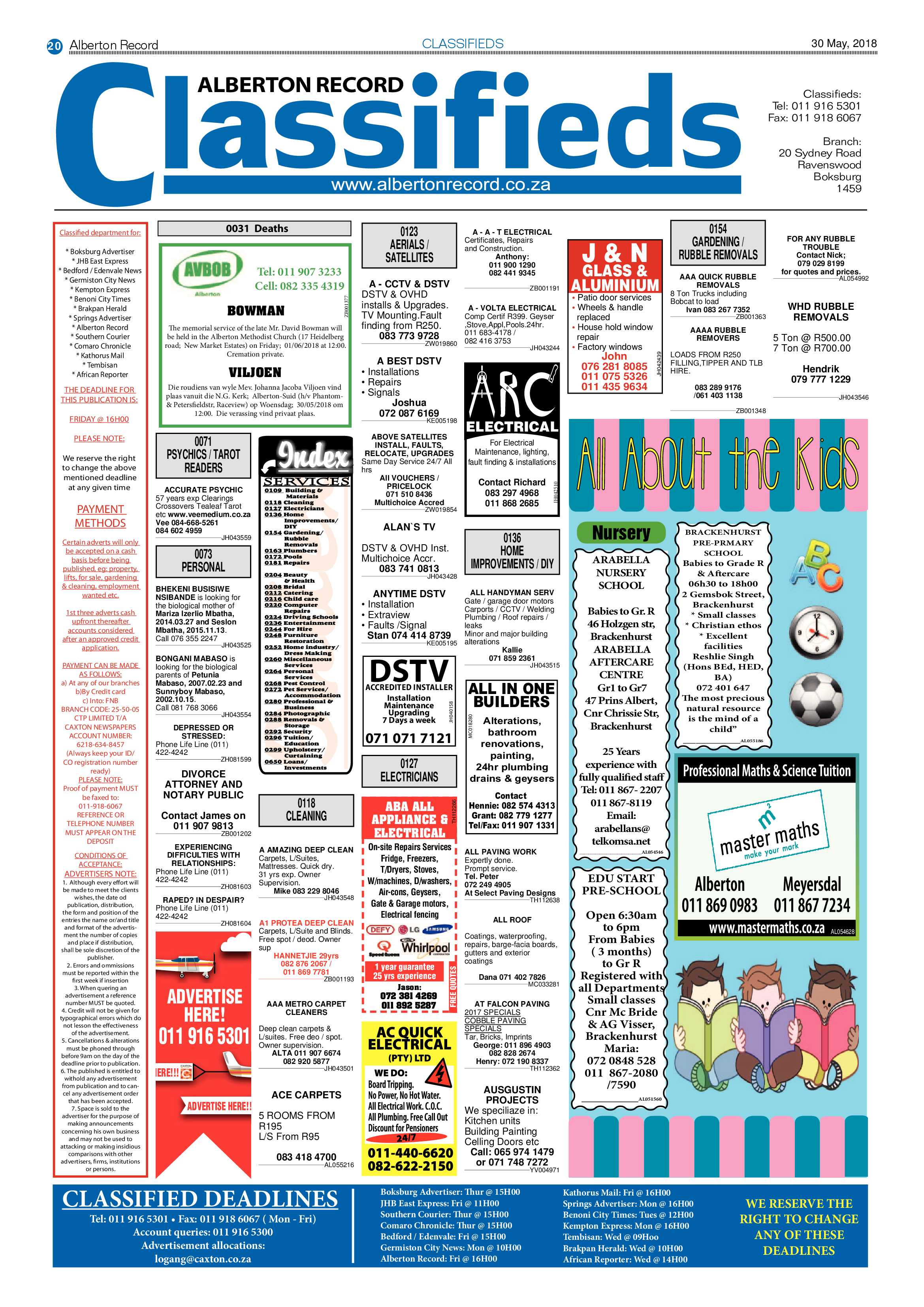 Alberton Record 30 May 2018 page 20