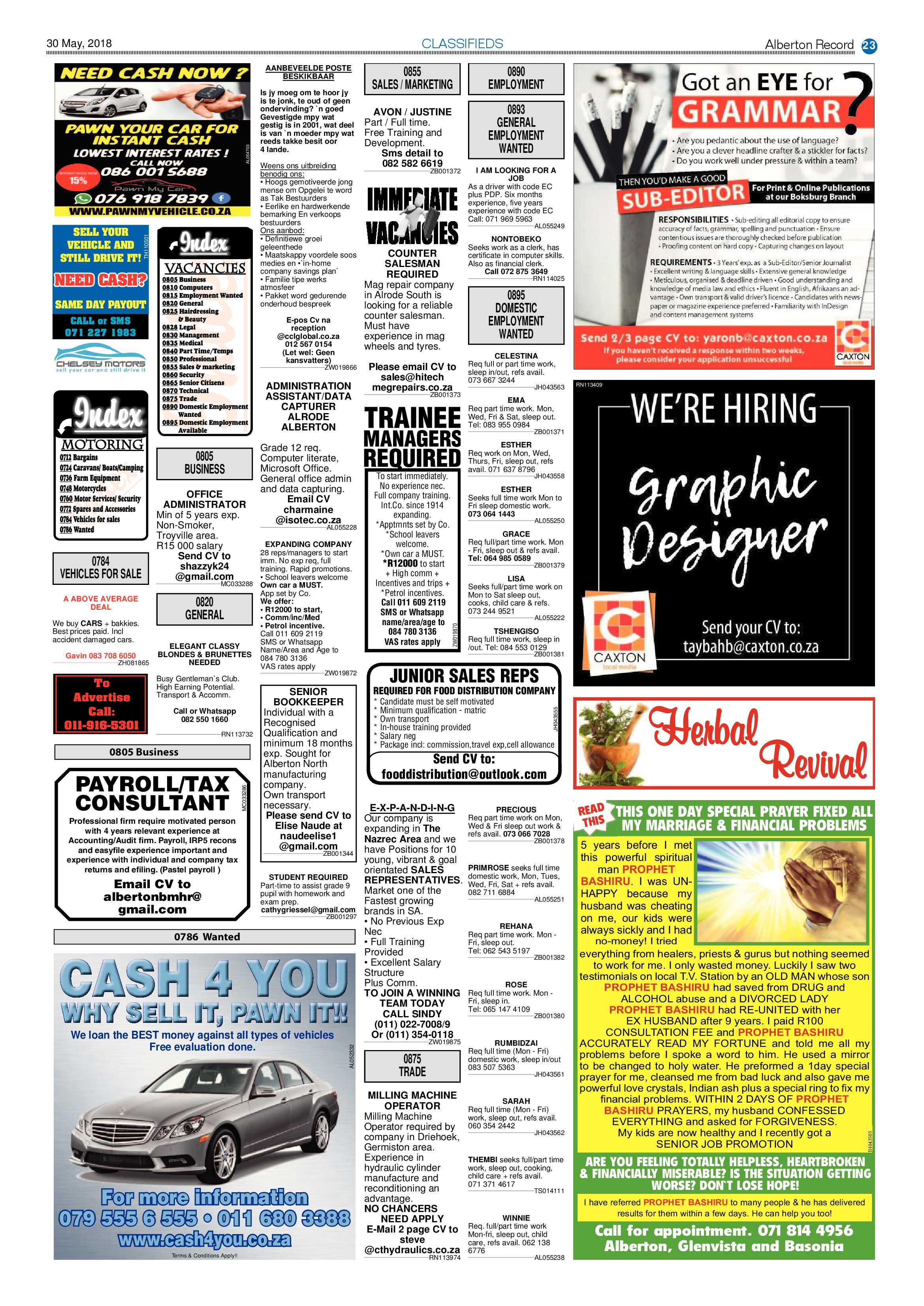 Alberton Record 30 May 2018 page 23