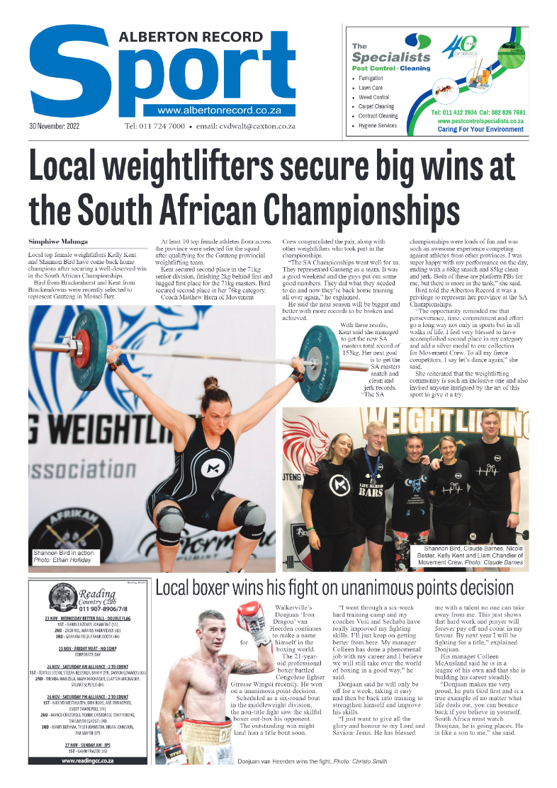 Alberton Record 30 Nov 2022 page 22