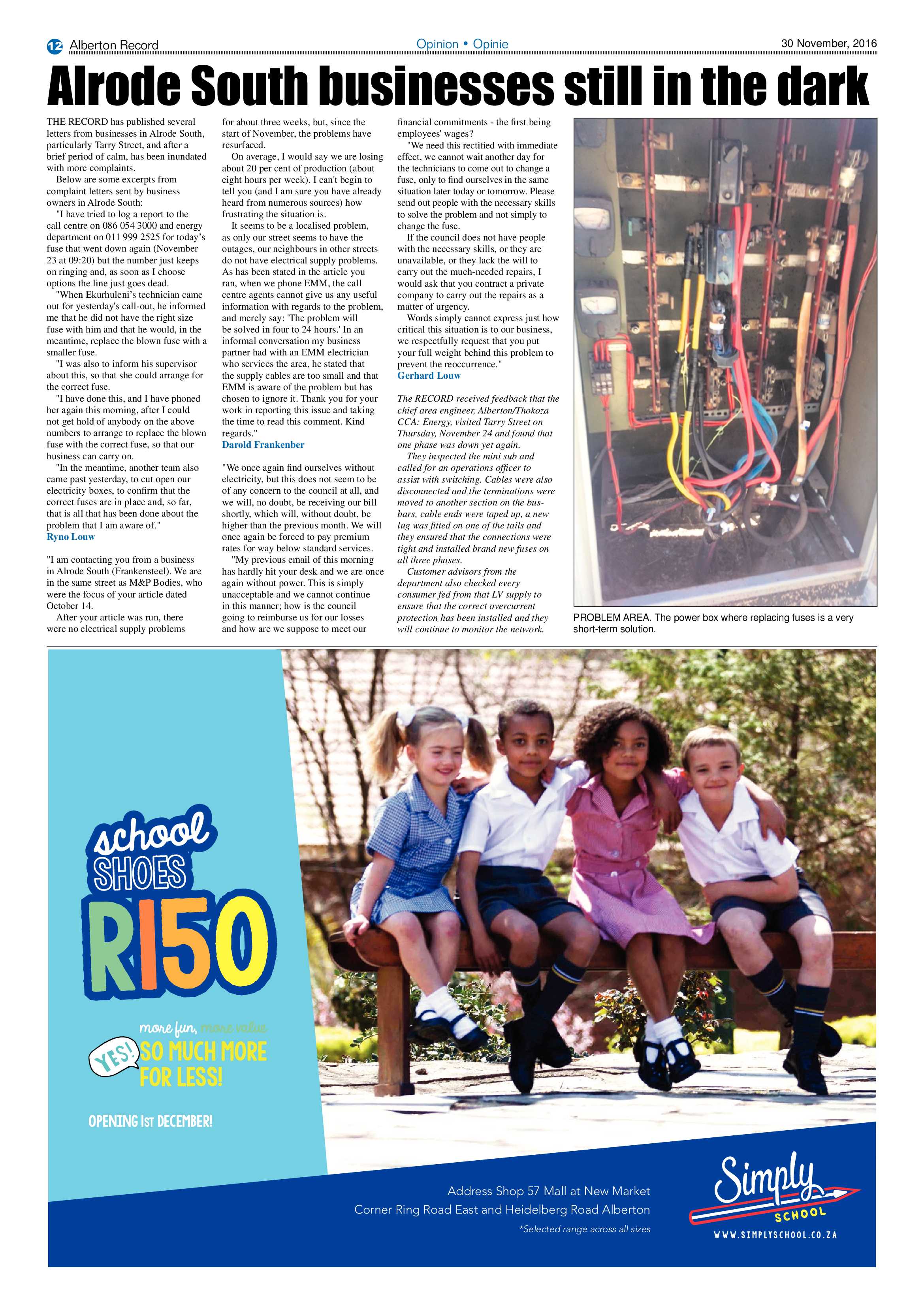 Alberton Record 30 November 2016 page 12