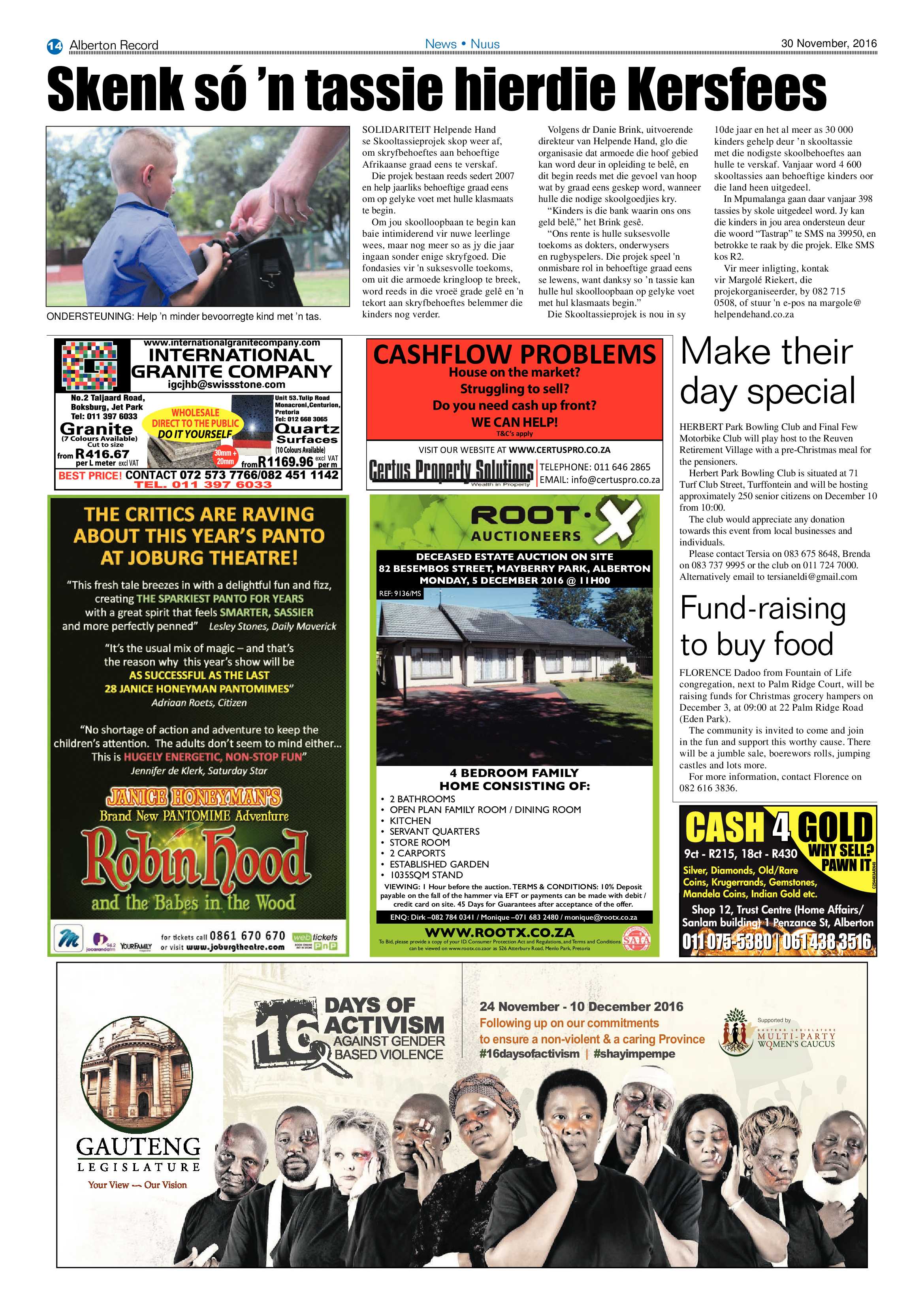 Alberton Record 30 November 2016 page 14