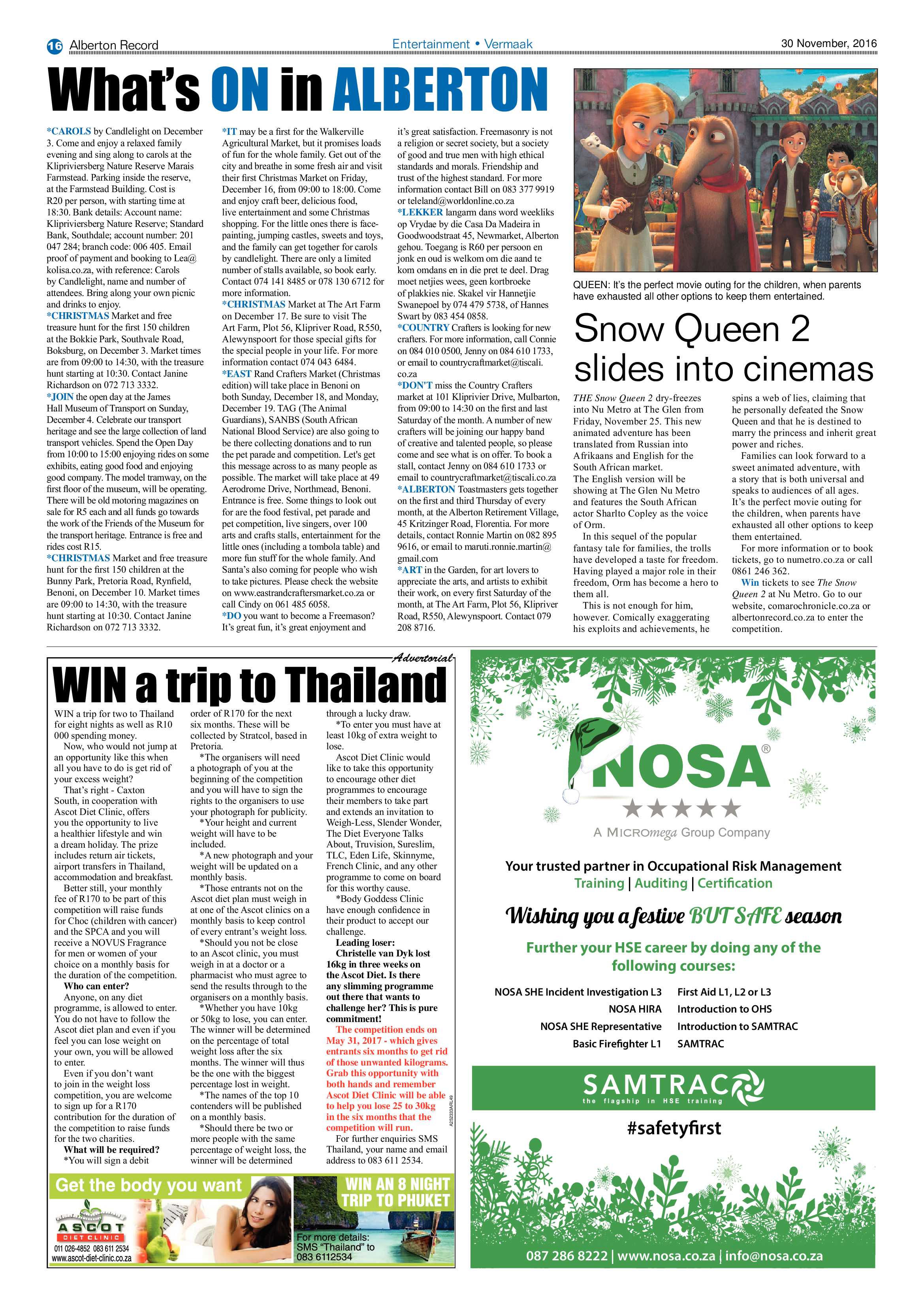 Alberton Record 30 November 2016 page 16